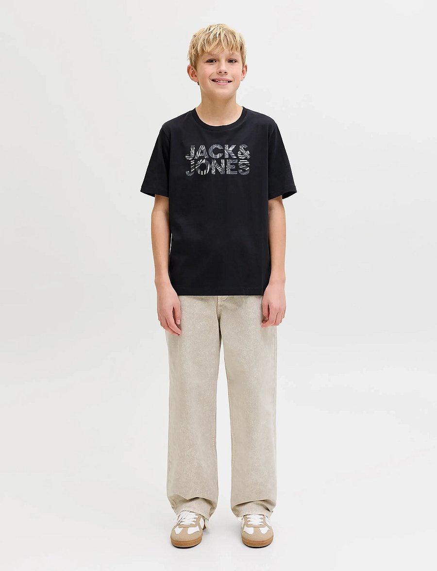 Jack & Jones - JJEJEFF LOGO TEE SS SN JNR - kurzärmelige - black - 3
