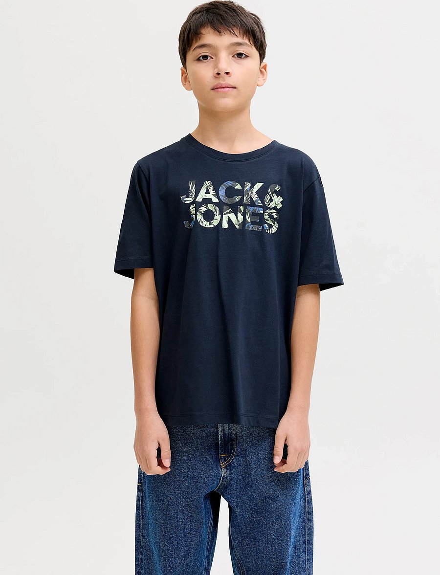 Jack & Jones - JJEJEFF LOGO TEE SS SN JNR - kurzärmelige - sky captain - 0