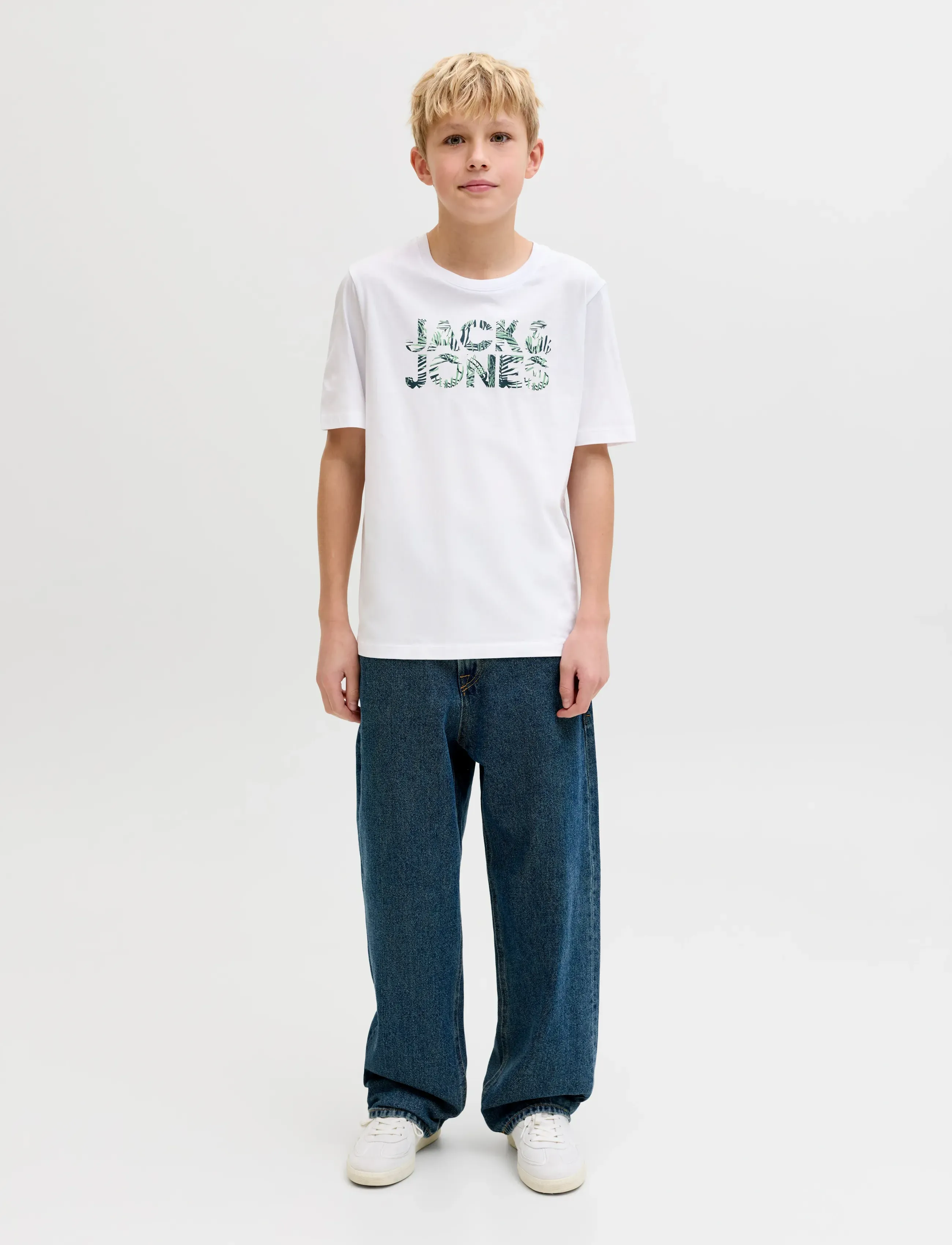 Jack & Jones - JJEJEFF LOGO TEE SS SN JNR - kurzärmelige - white - 3