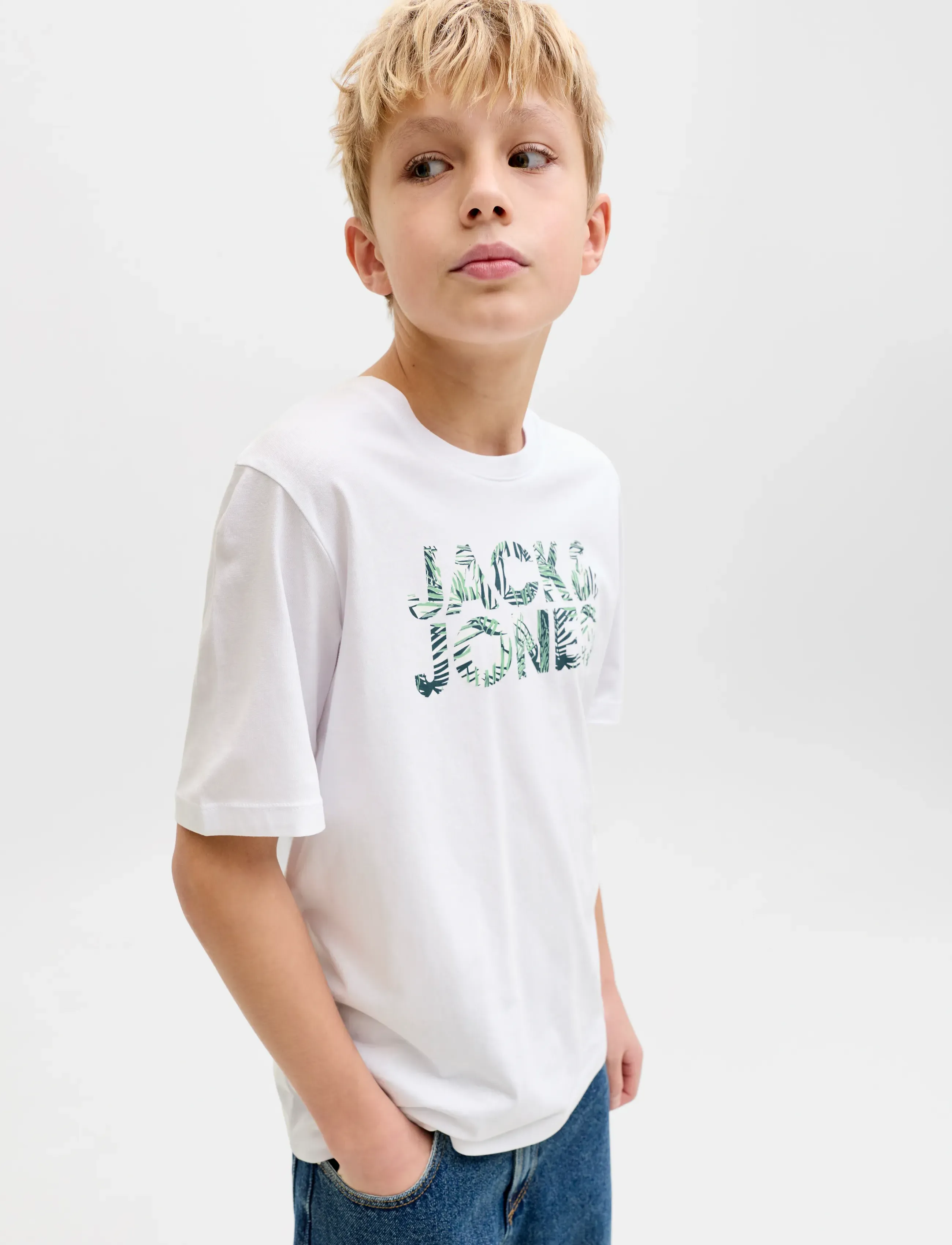 Jack & Jones - JJEJEFF LOGO TEE SS SN JNR - kurzärmelige - white - 5