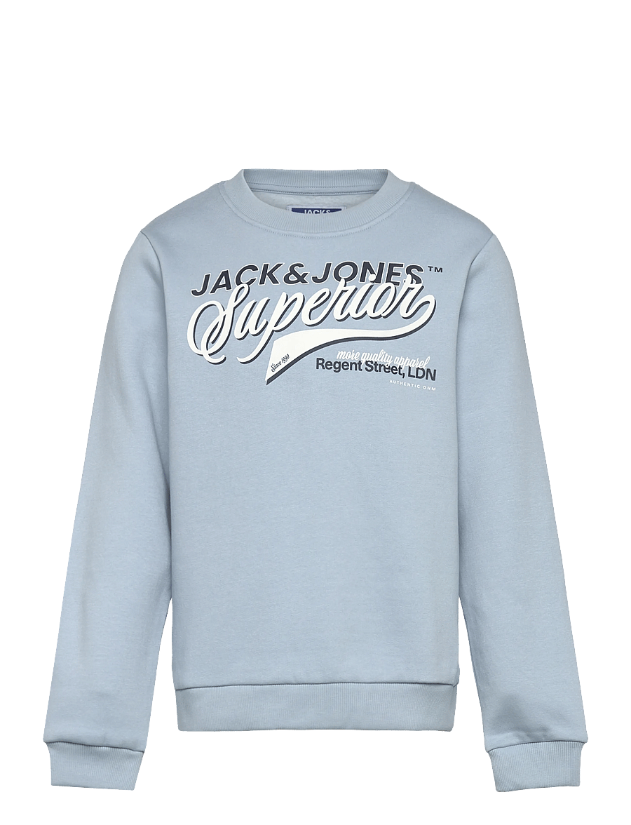 Jack & Jones - JJELOGO SWEAT CREW NECK 2COL SS26 SN MNI - sweatshirts - celestial blue - 0