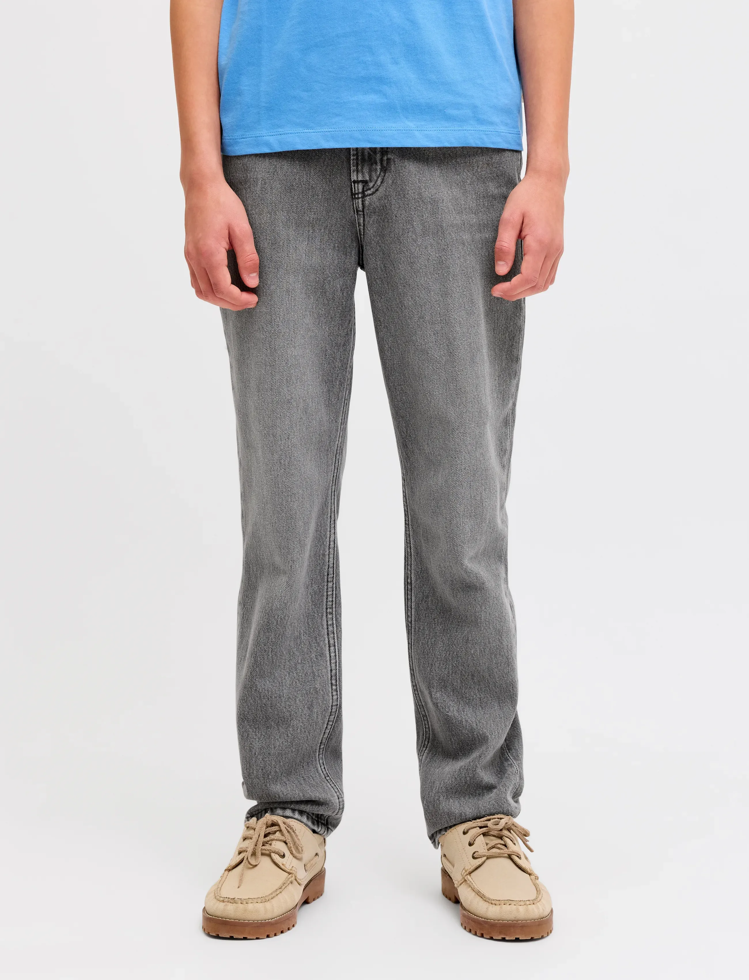 Jack & Jones JJICLARK JJORIGINAL AKM 011 JNR - Regular jeans - GREY DENIM / grey