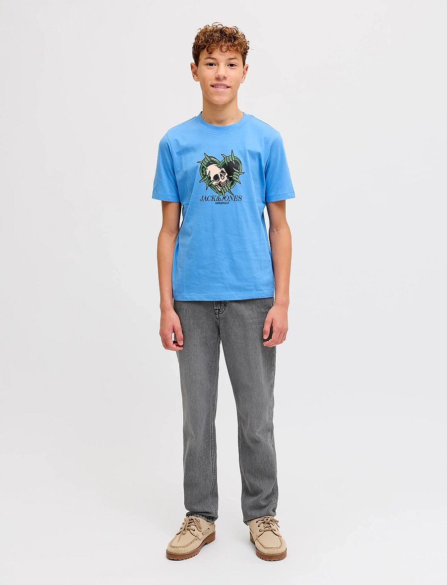 Jack & Jones - JJICLARK JJORIGINAL AKM 011 JNR - regular jeans - grey denim - 4