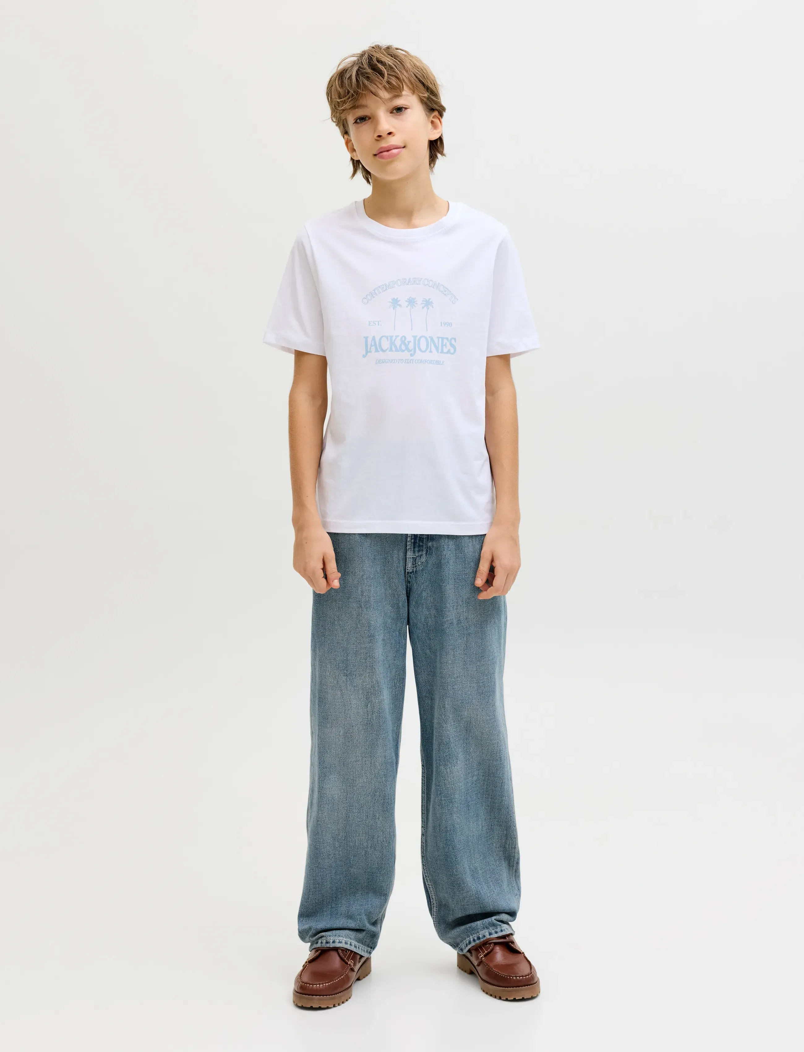 Jack & Jones - JJIALEX JJORIGINAL AKM 308 SN JNR - loose jeans - blue denim - 4