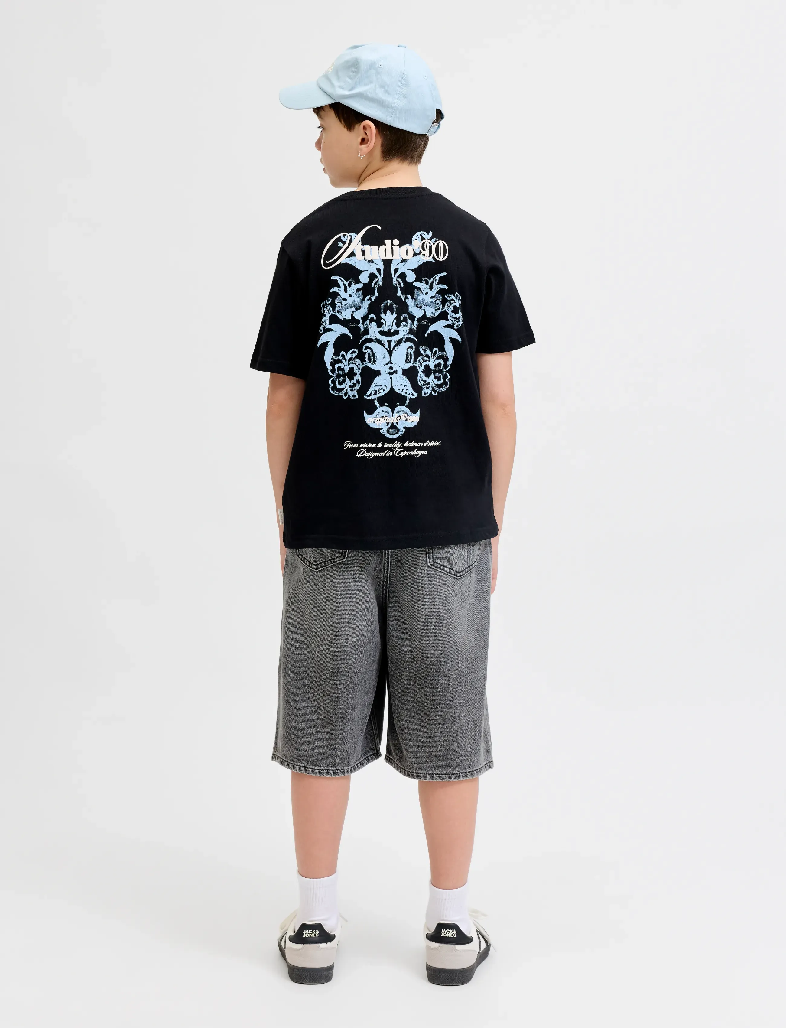 Jack & Jones - JJIRON JJORIGINAL SHORTS AKM 011 SN JNR - denim shorts - black denim - 3