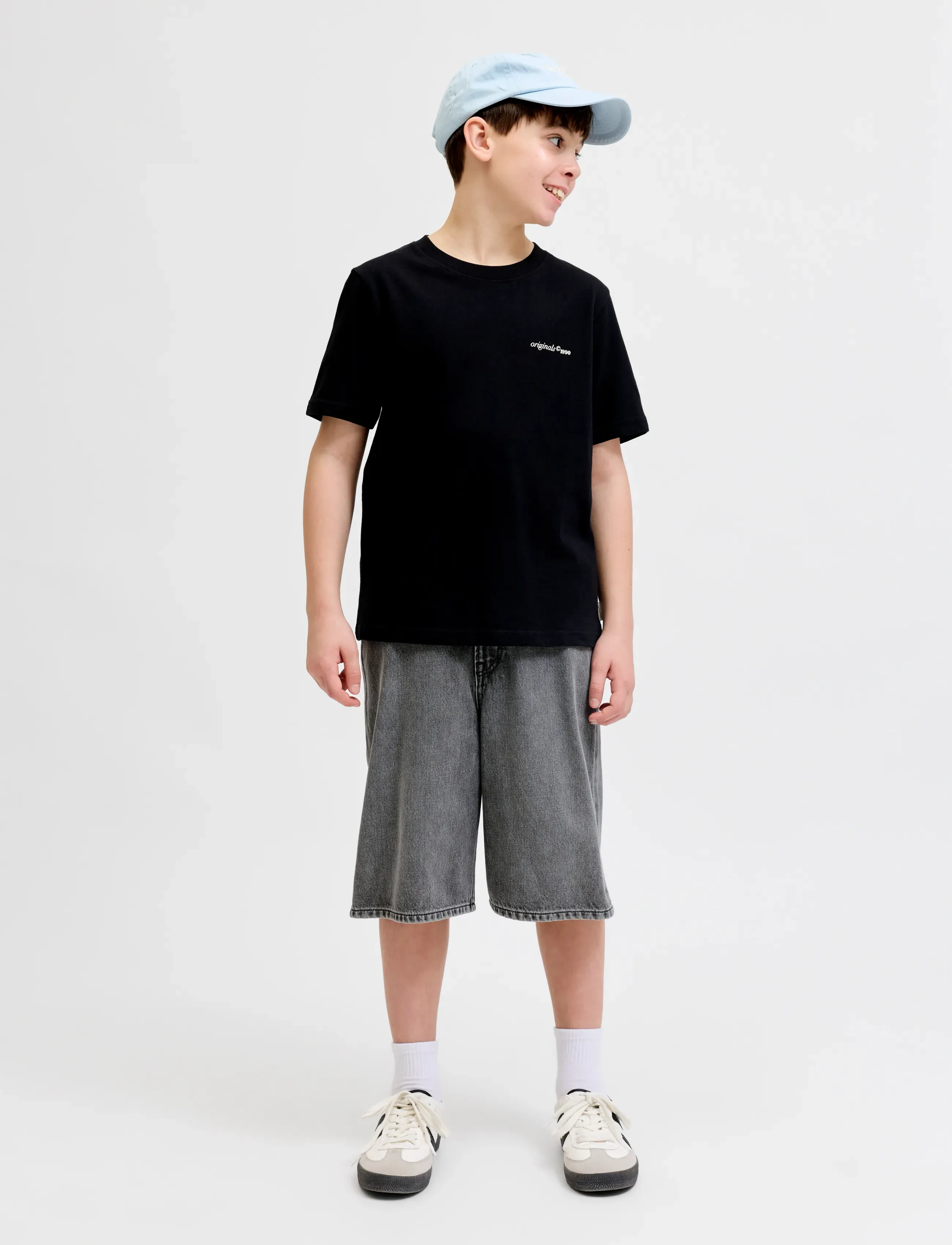 Jack & Jones - JJIRON JJORIGINAL SHORTS AKM 011 SN JNR - denim shorts - black denim - 4
