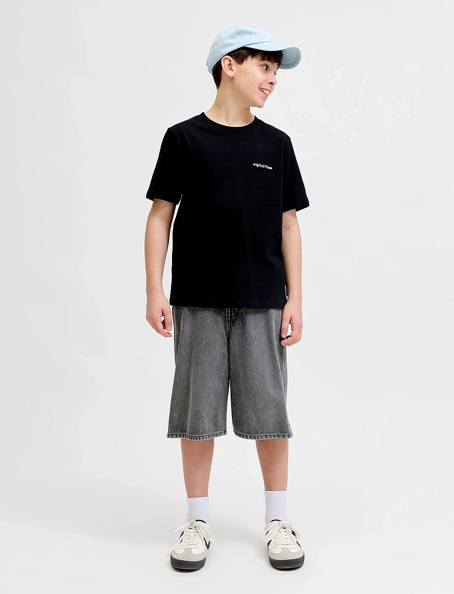Jack & Jones - JJIRON JJORIGINAL SHORTS AKM 011 SN JNR - jeansshorts - black denim - 4