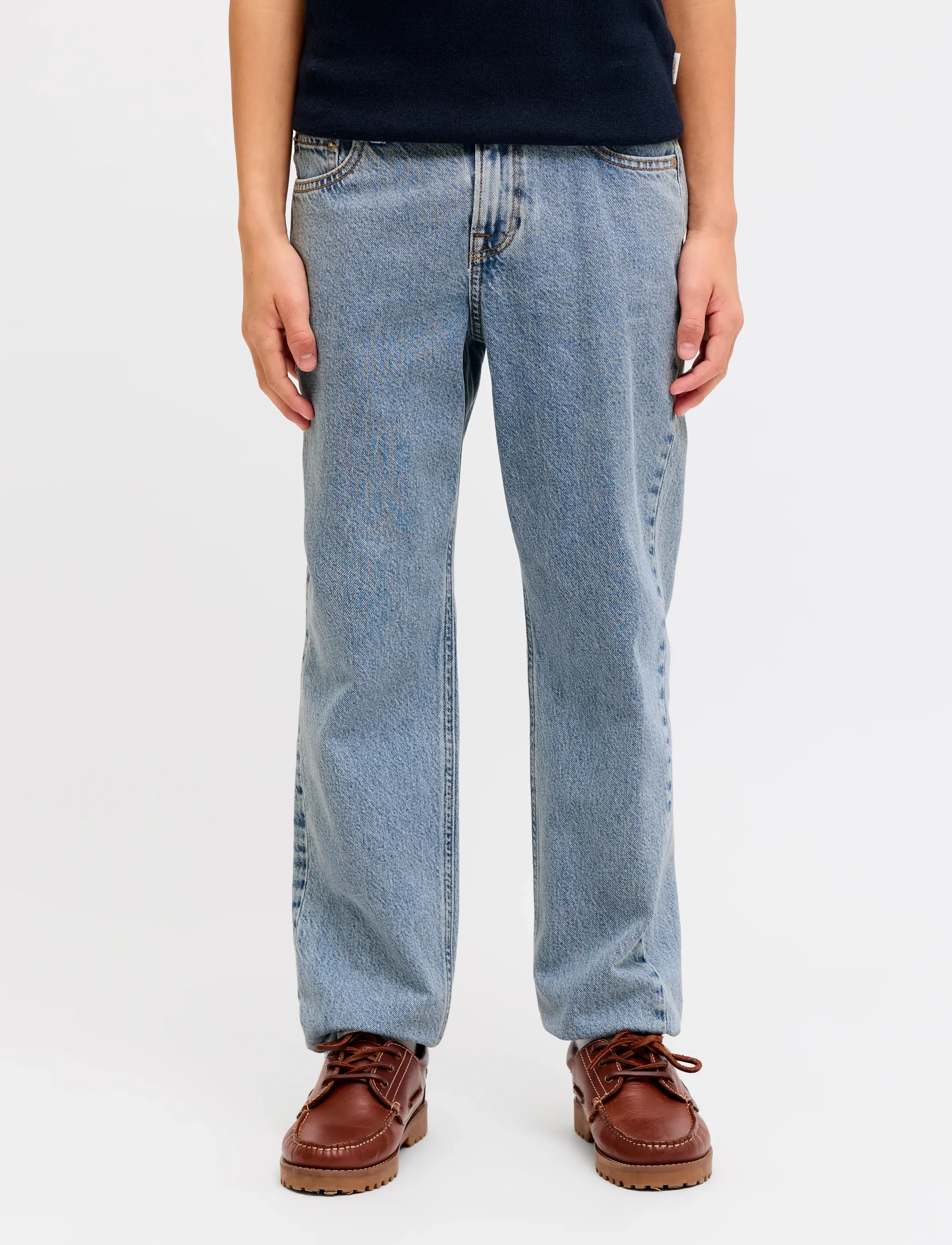 Jack & Jones JJICLARK JJORIGINAL SQ 348 NOOS JNR - Hosen - BLUE DENIM / blue