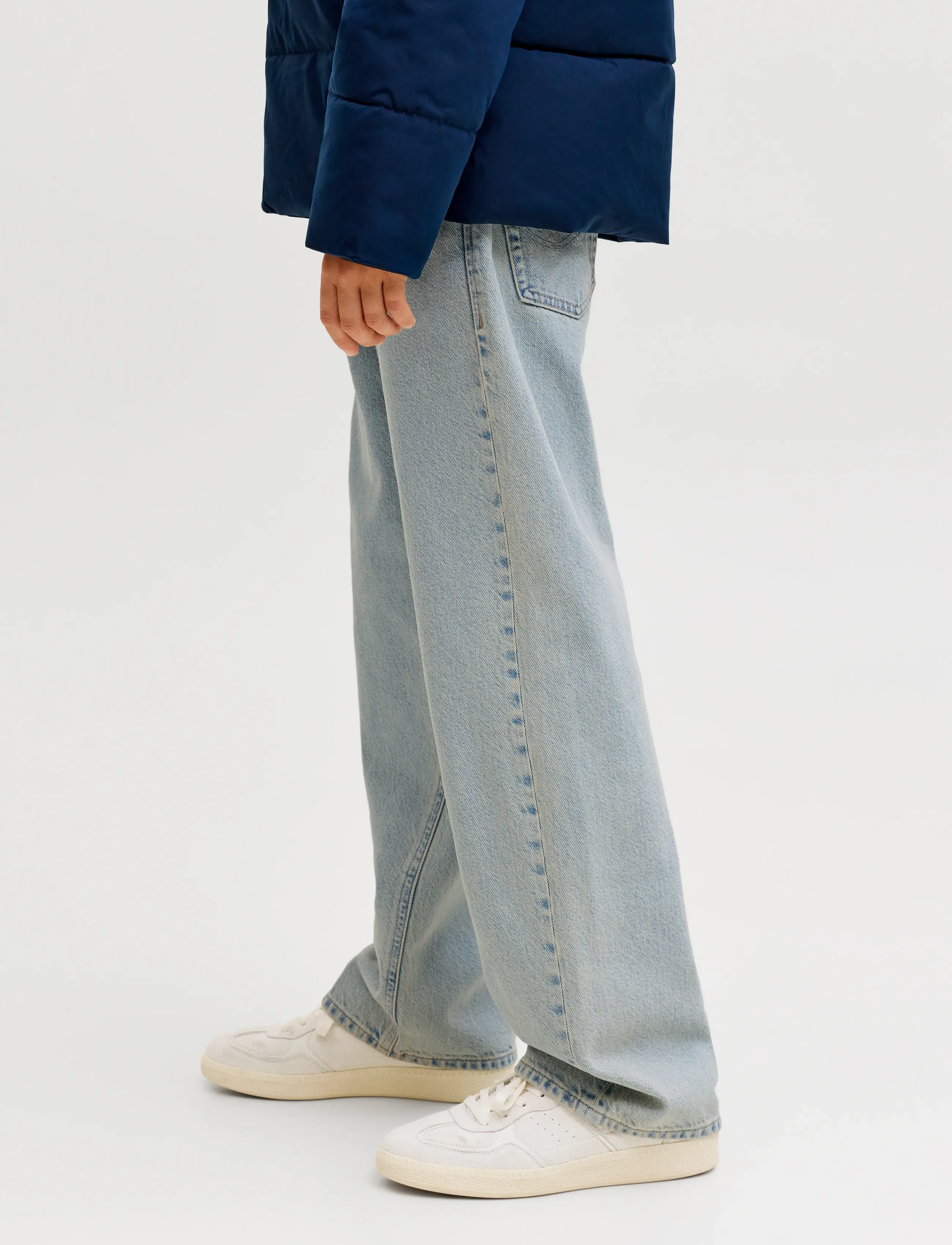 Jack & Jones - JJIALEX JJORIGINAL SQ 205 SN JNR - loose jeans - blue denim - 5