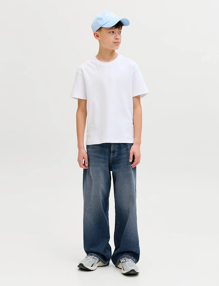 Jack & Jones - JJIDAVE JJORIGINAL SQ 138 SN JNR - loose jeans - blue denim - 4