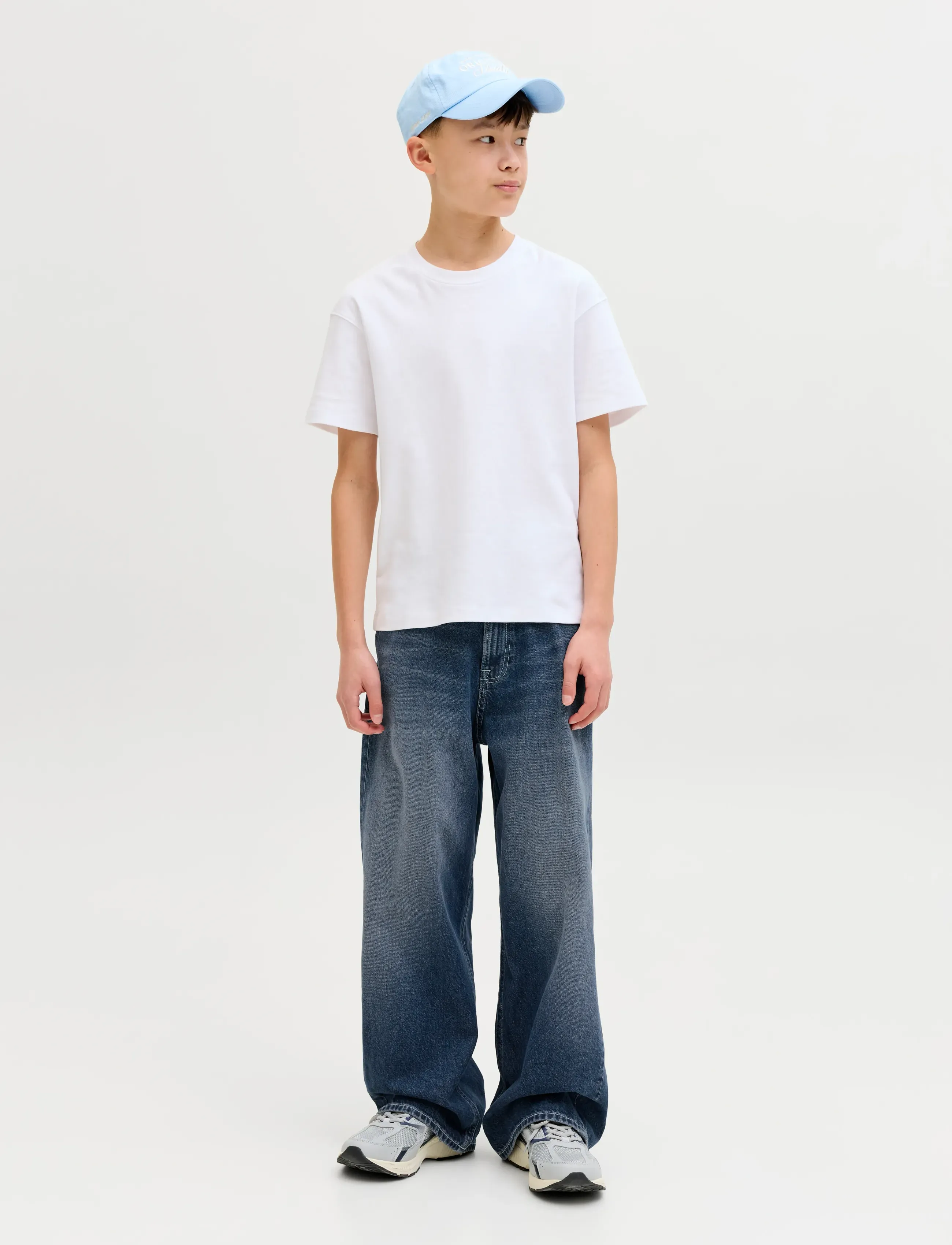 Jack & Jones - JJIDAVE JJORIGINAL SQ 138 SN JNR - loose jeans - blue denim - 4