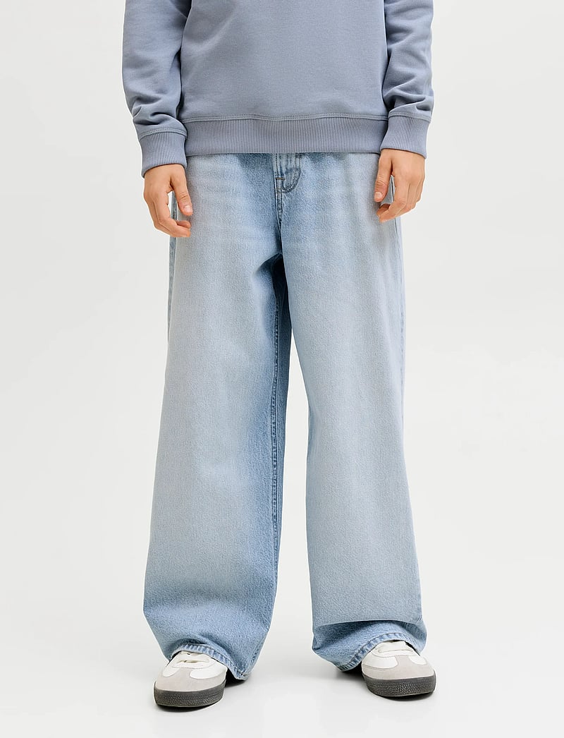 Jack & Jones - JJIDAVE JJORIGINAL SQ 151 SN JNR - hosen mit weitem bein - blue denim - 0