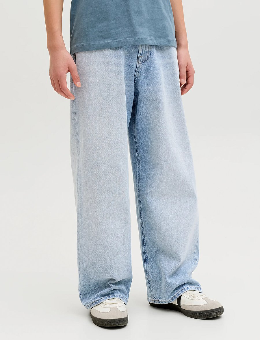 Jack & Jones - JJIDAVE JJORIGINAL SQ 151 SN JNR - brede jeans - blue denim - 0
