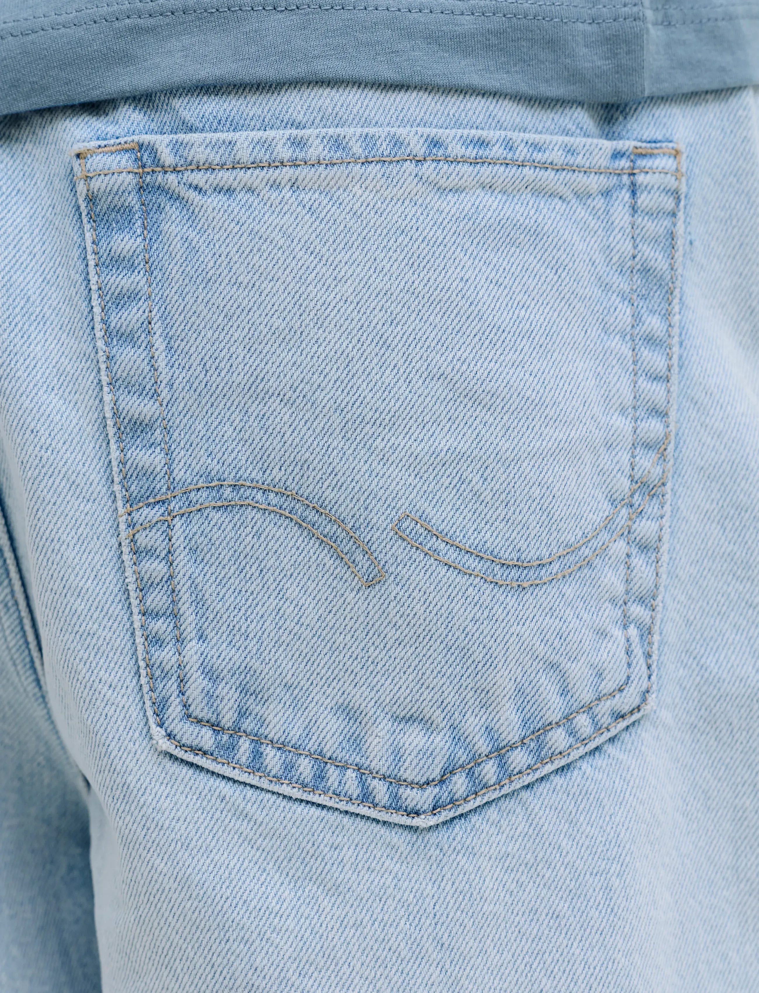 Jack & Jones - JJIDAVE JJORIGINAL SQ 151 SN JNR - brede jeans - blue denim - 5