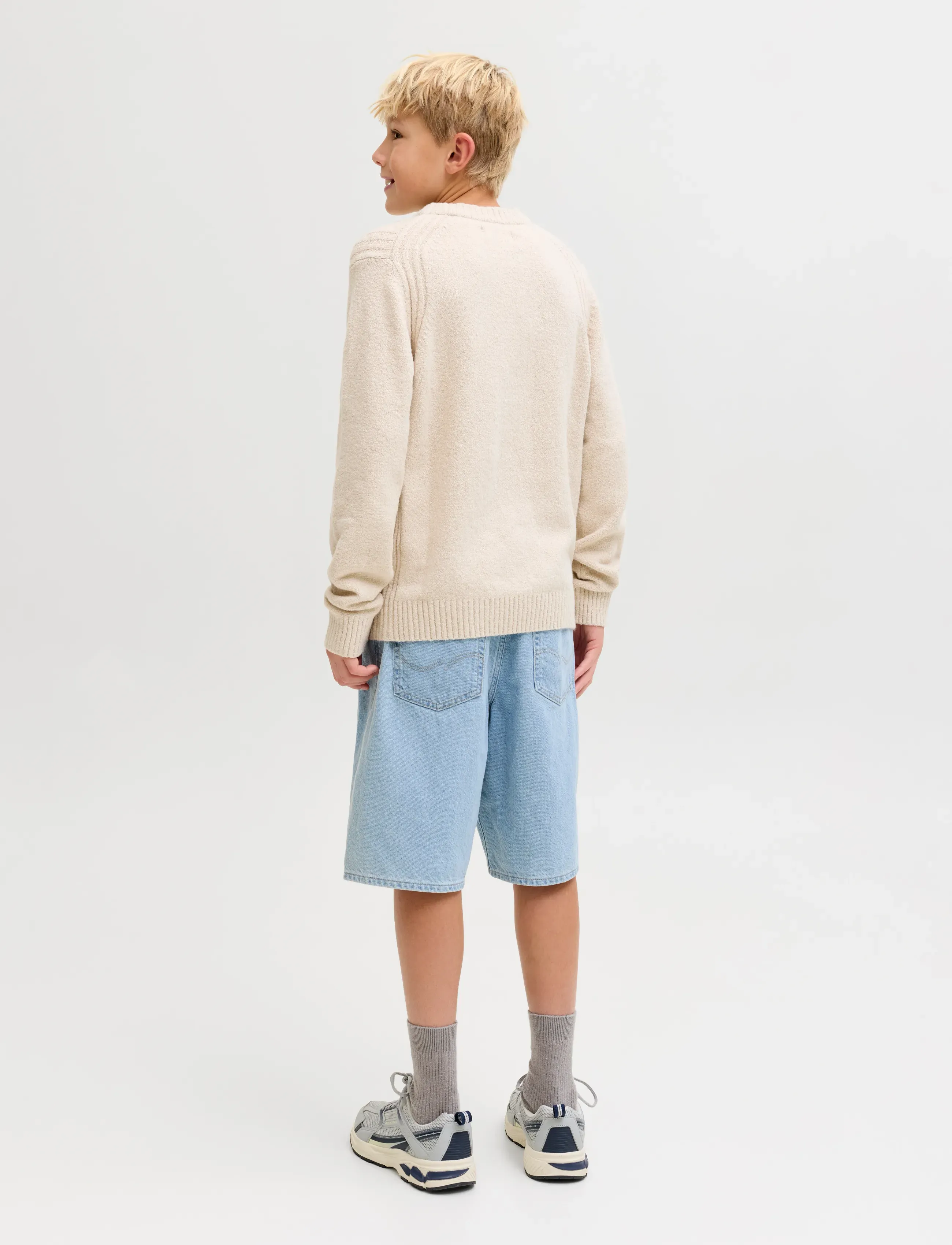 Jack & Jones - JJIALEX JJORIGINAL SHORTS SQ 738 SN JNR - denimshorts - blue denim - 3