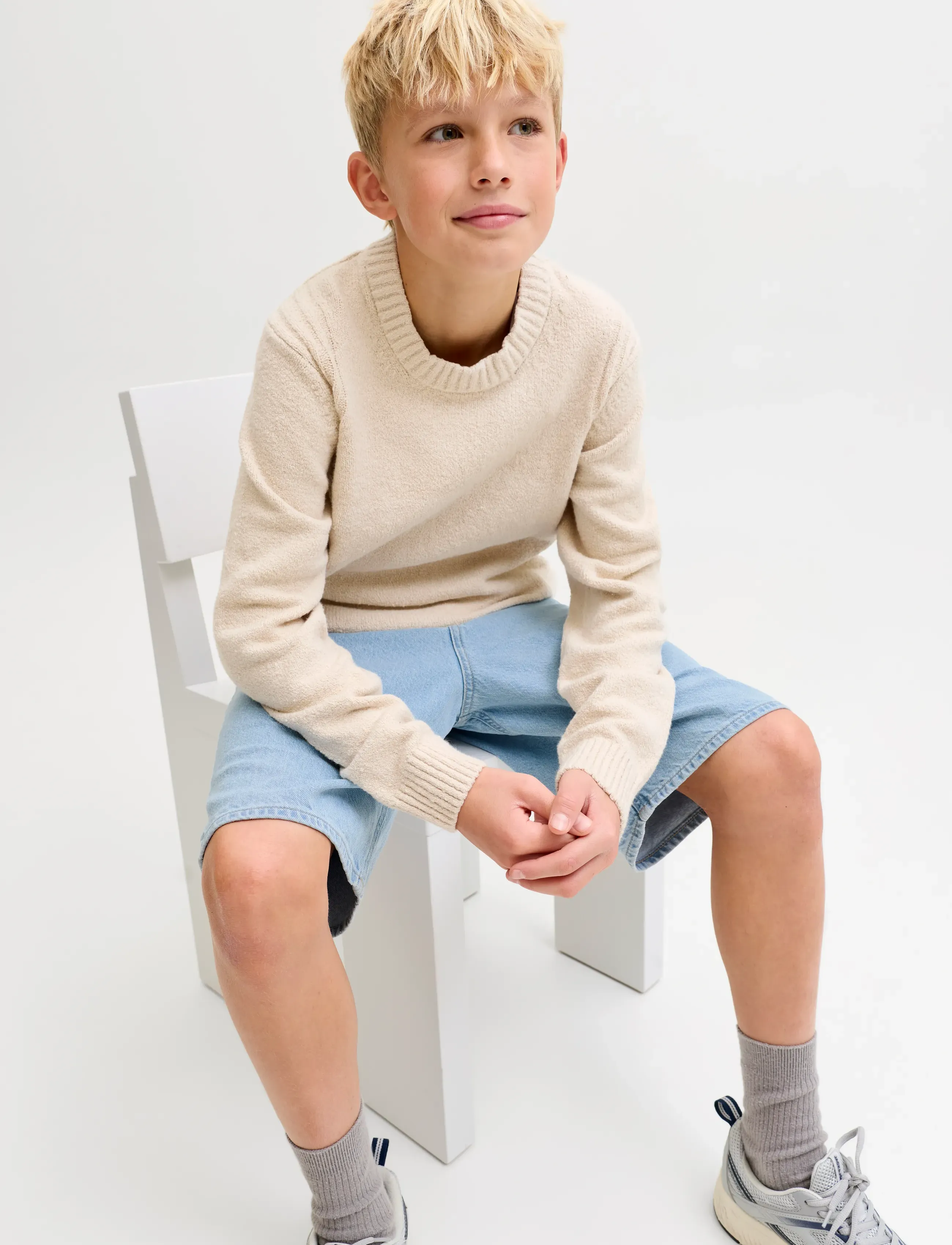 Jack & Jones - JJIALEX JJORIGINAL SHORTS SQ 738 SN JNR - denimshorts - blue denim - 5