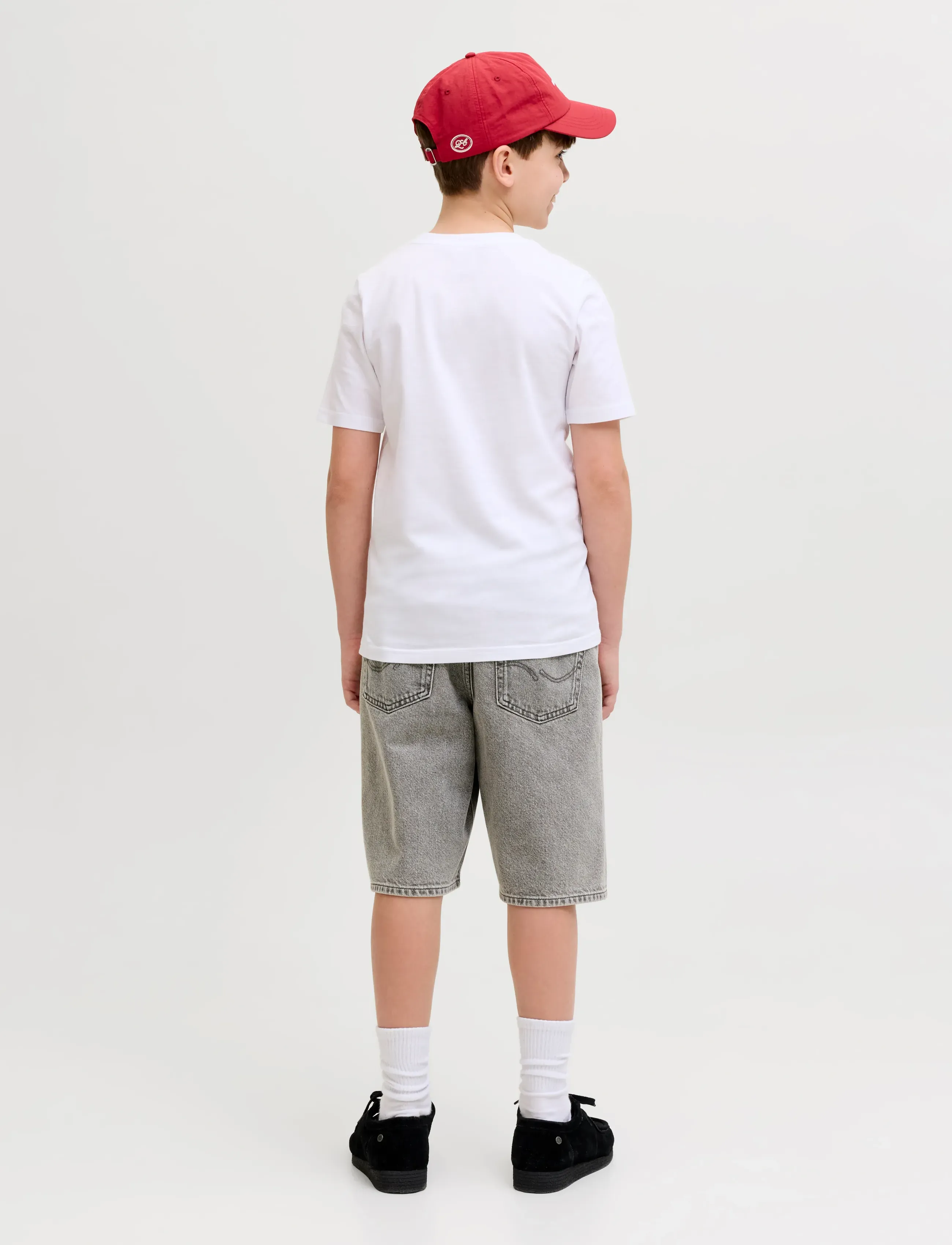 Jack & Jones - JJIALEX JJORIGINAL SHORTS SQ 732 SN JNR - jeansshorts - grey denim - 3
