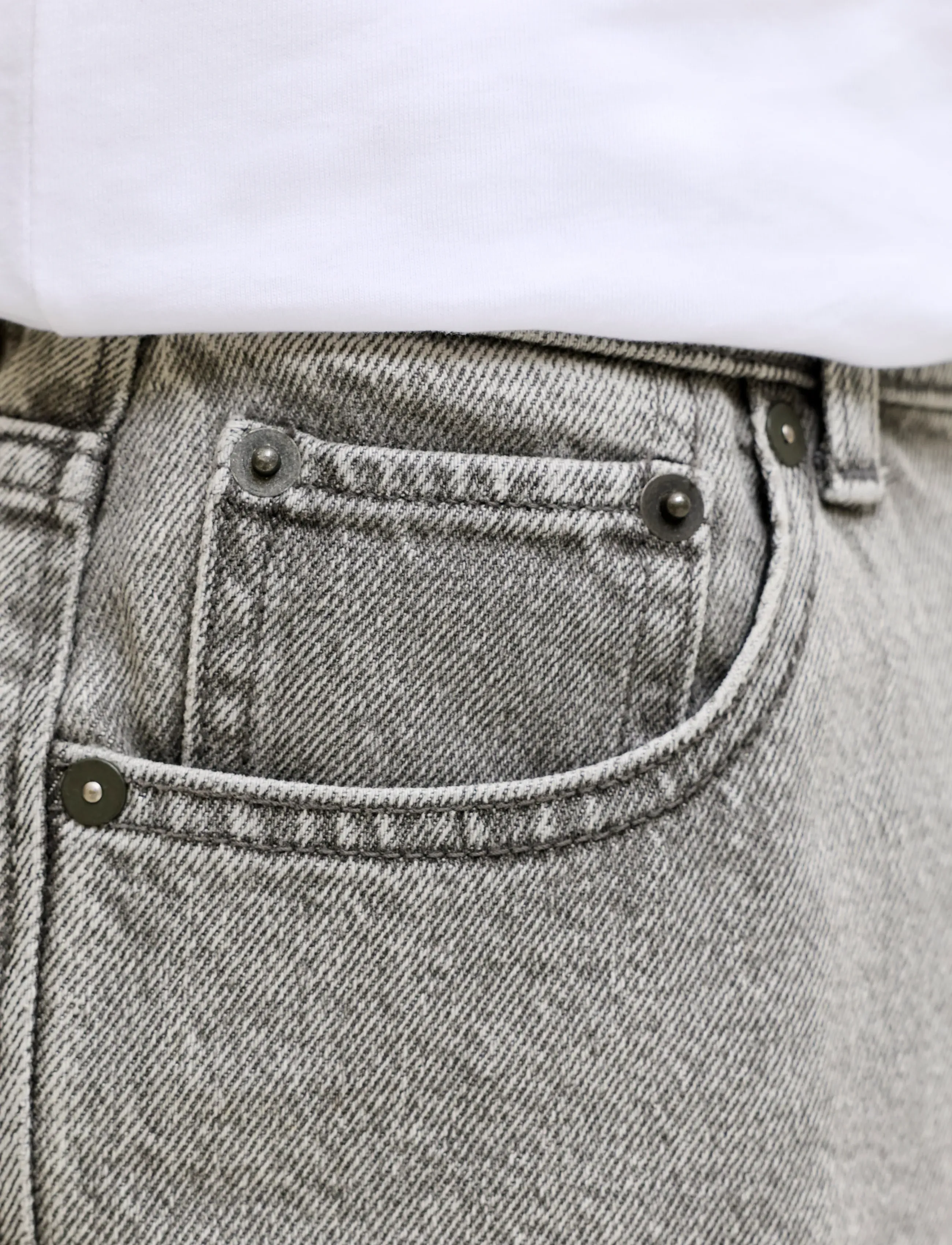 Jack & Jones - JJIALEX JJORIGINAL SHORTS SQ 732 SN JNR - jeansshorts - grey denim - 5