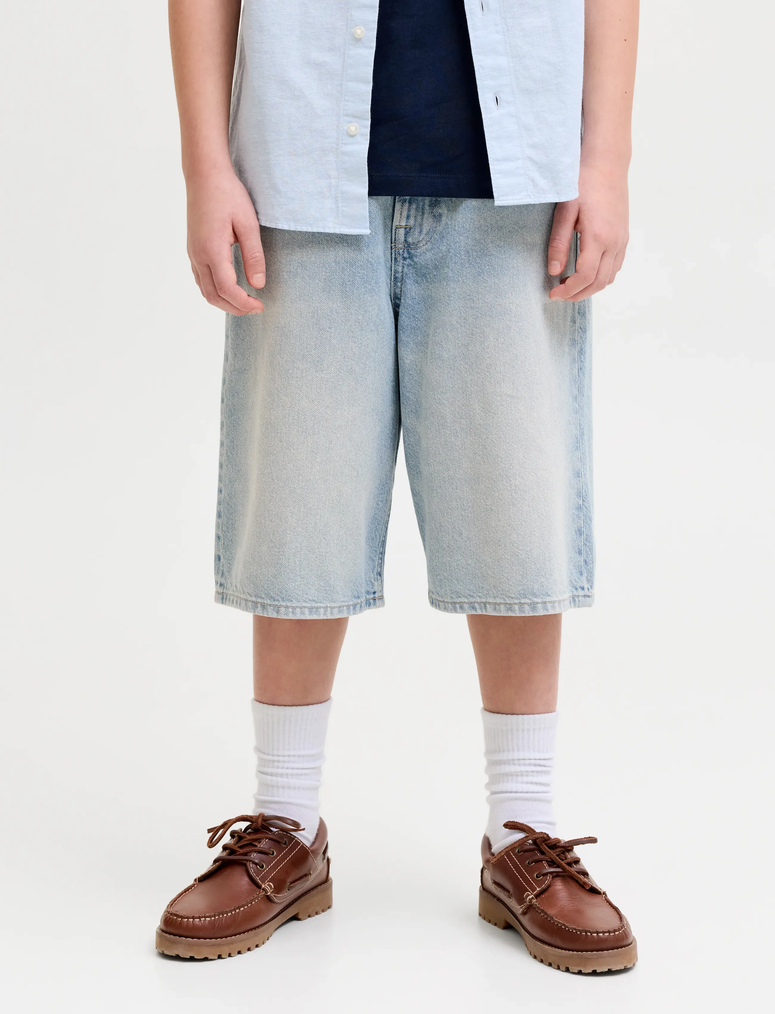 Jack & Jones JJIRON JJORIGINAL SHORTS SQ 150 SN JNR - Hosen - BLUE DENIM / blue