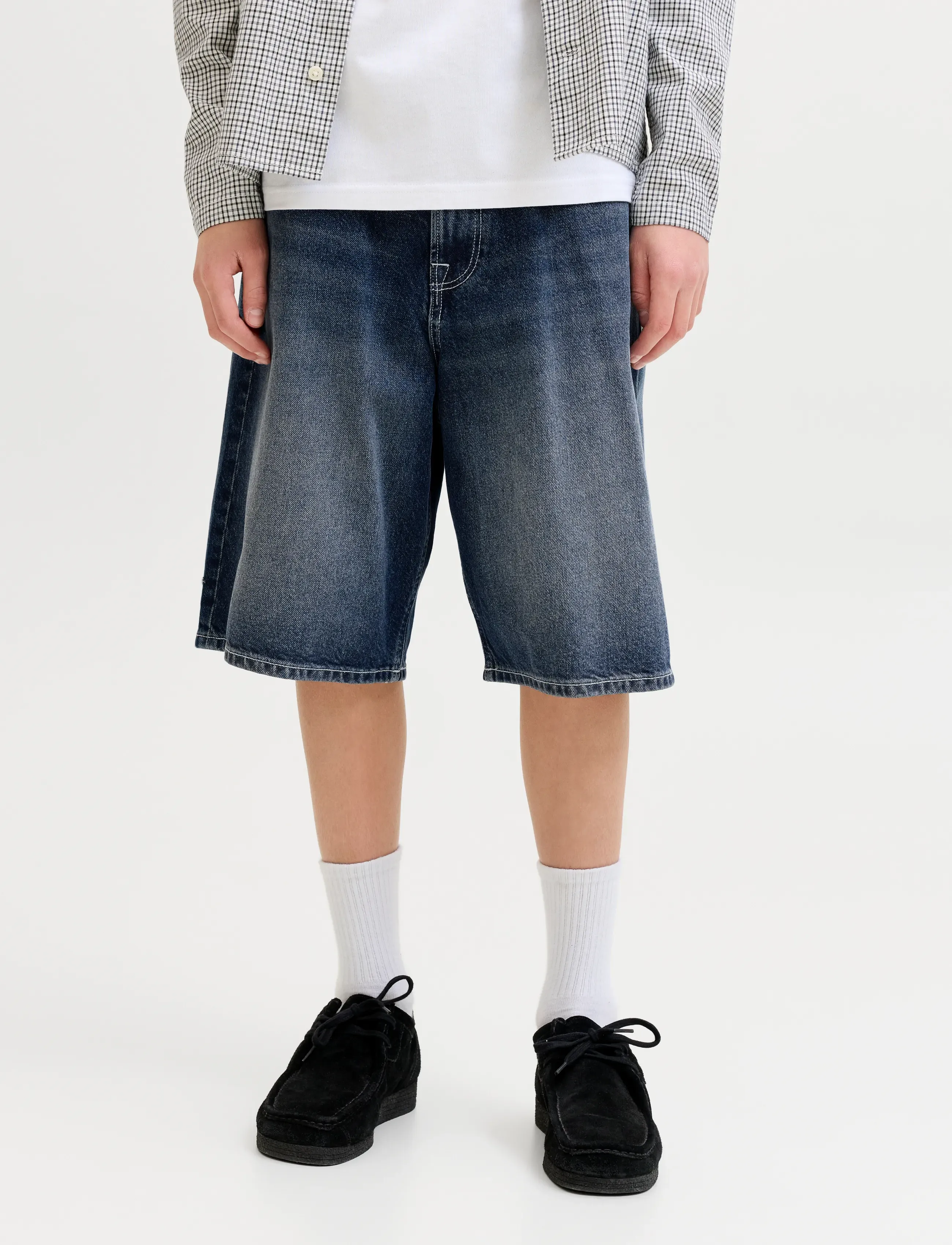 Jack & Jones JJIRON JJORIGINAL SHORTS SQ 138 SN JNR - Shorts - BLUE DENIM / blue