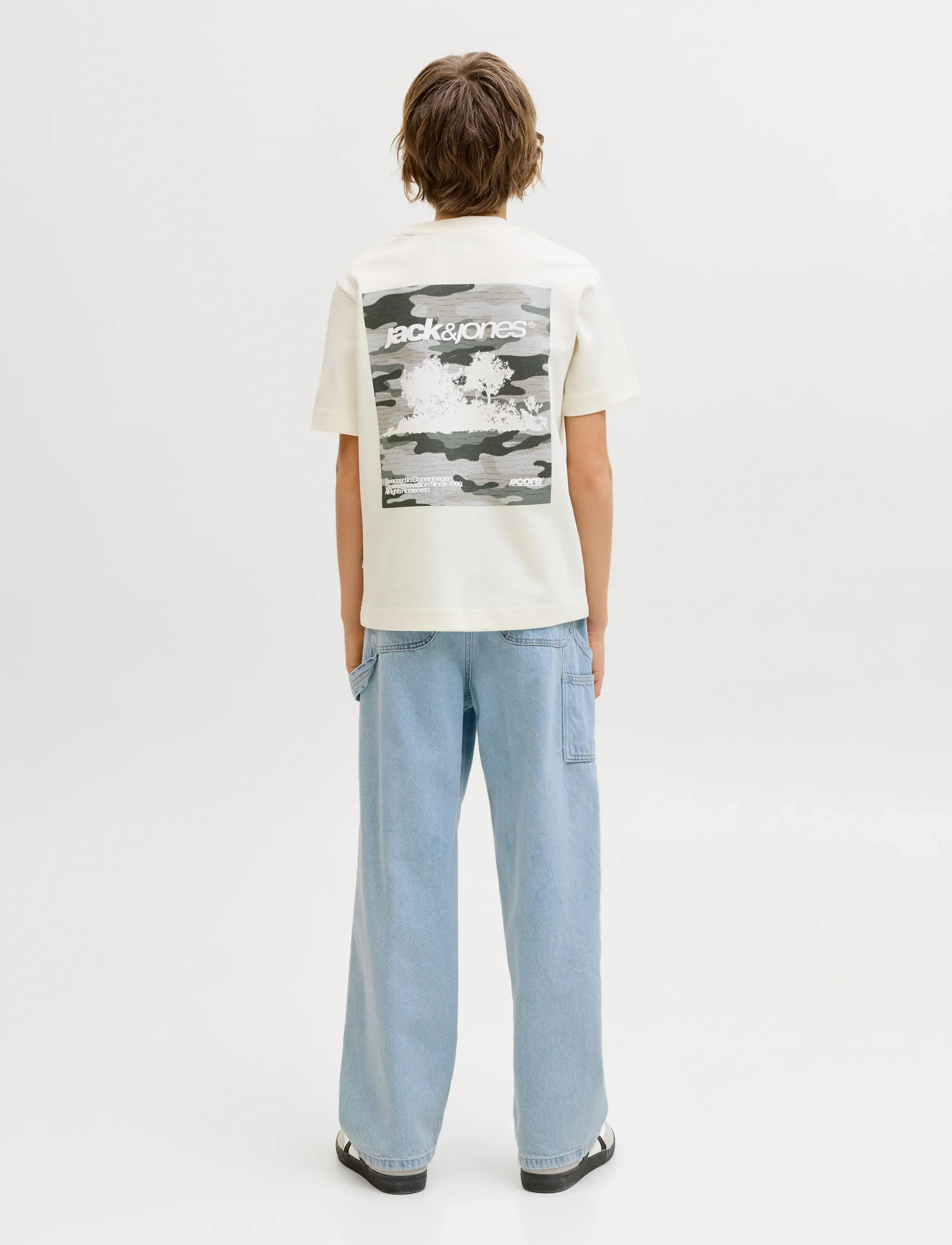 Jack & Jones - JJIALEX JJCARPENTER NS 850 LN JNR - alt laienevad teksad - blue denim - 3