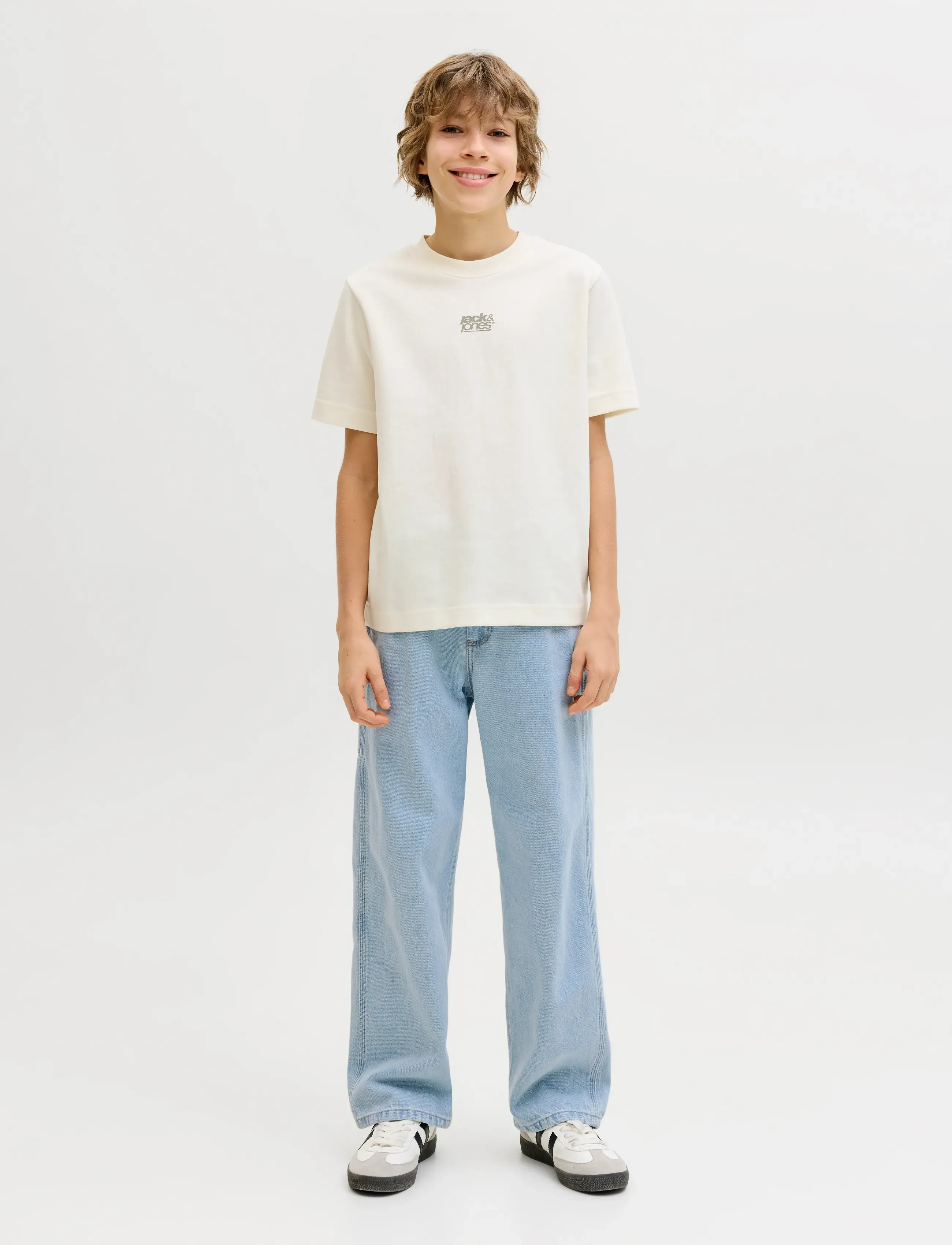 Jack & Jones - JJIALEX JJCARPENTER NS 850 LN JNR - alt laienevad teksad - blue denim - 4