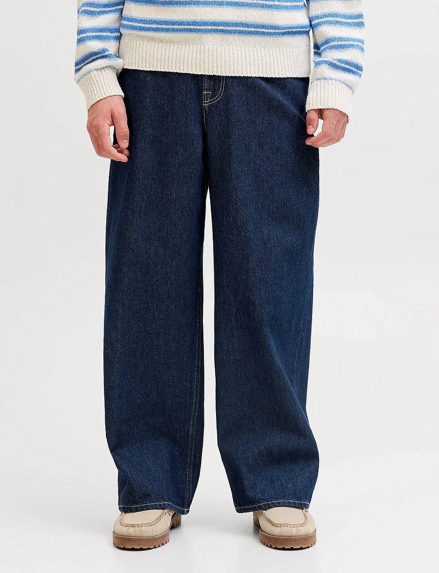 Jack & Jones - JJIDAVE JJORIGINAL NS 201 SN JNR - jeans met wijde pijpen - blue denim - 0
