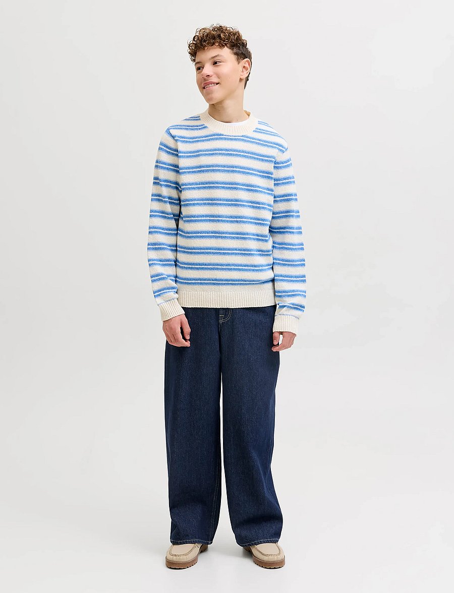 Jack & Jones - JJIDAVE JJORIGINAL NS 201 SN JNR - jeans met wijde pijpen - blue denim - 4