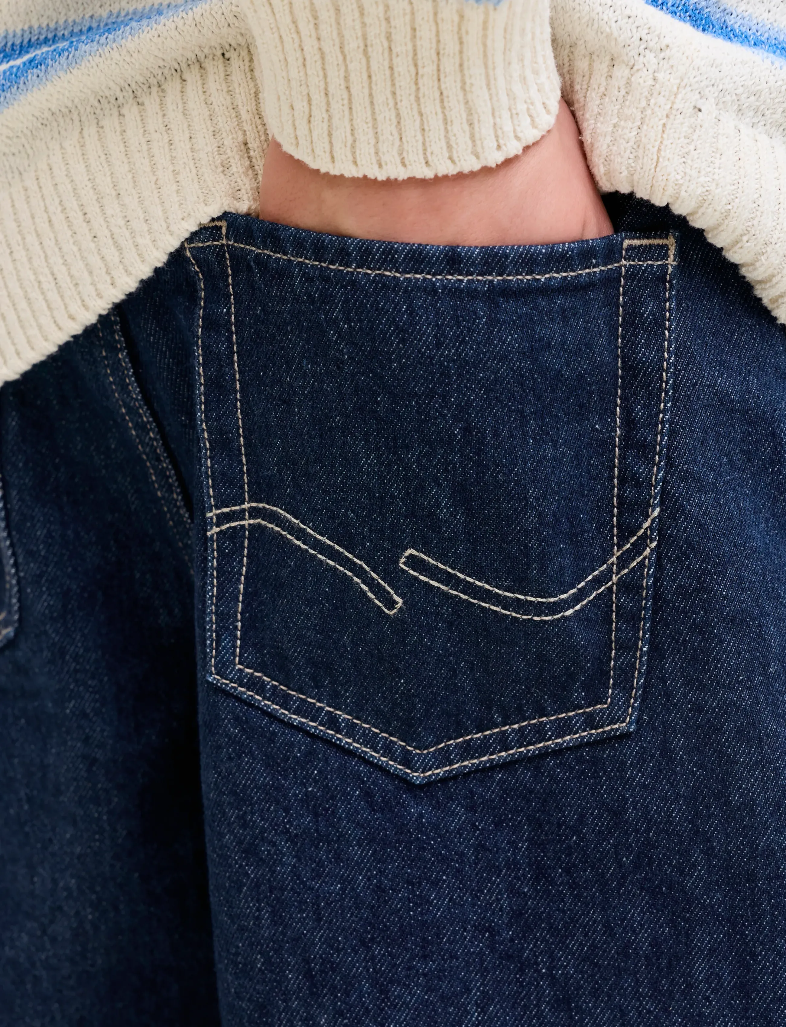 Jack & Jones - JJIDAVE JJORIGINAL NS 201 SN JNR - jeans met wijde pijpen - blue denim - 5