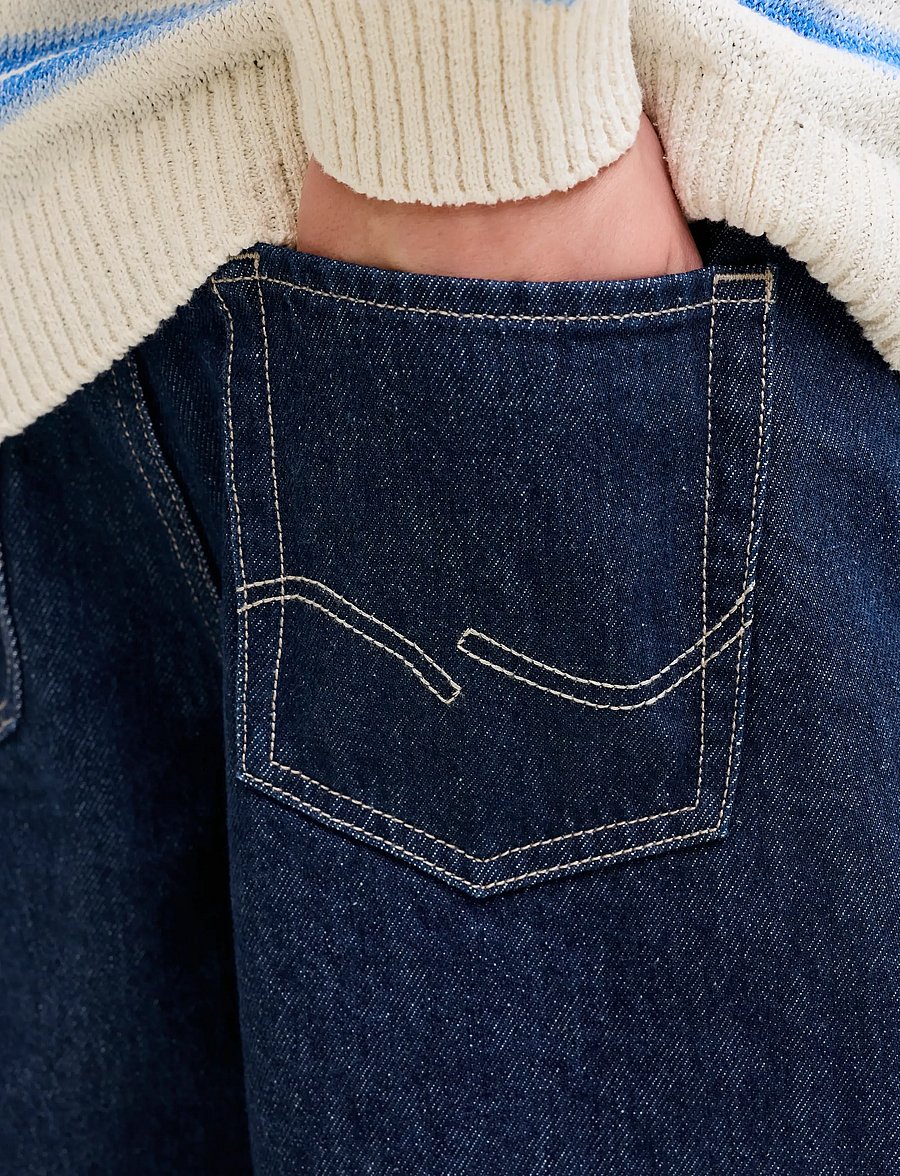 Jack & Jones - JJIDAVE JJORIGINAL NS 201 SN JNR - jeans met wijde pijpen - blue denim - 5