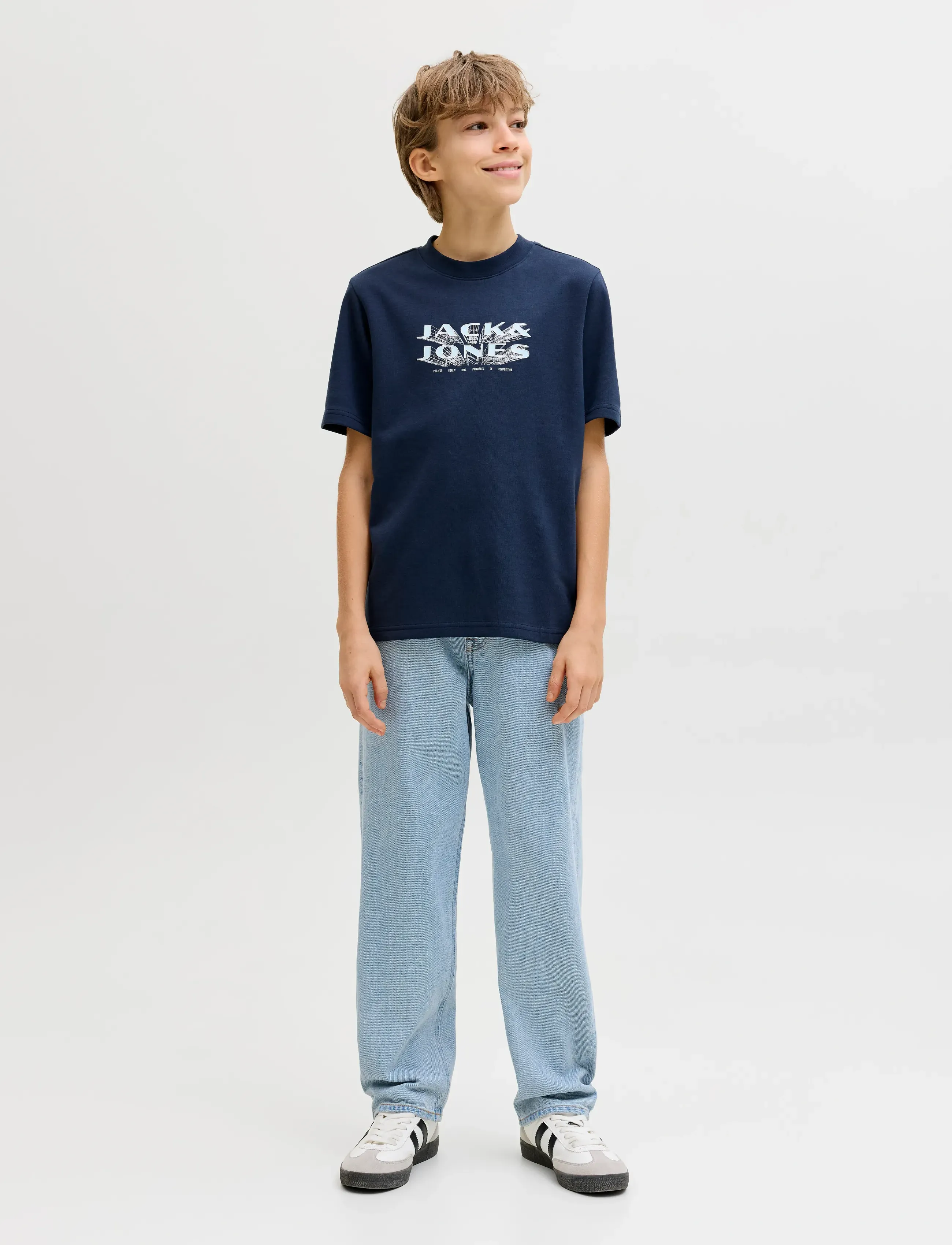 Jack & Jones - JJICHRIS JJORIGINAL AT 041 JNR - regular jeans - blue denim - 4