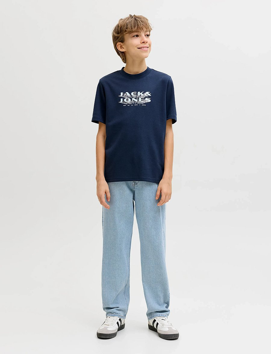Jack & Jones - JJICHRIS JJORIGINAL AT 041 JNR - regular jeans - blue denim - 4