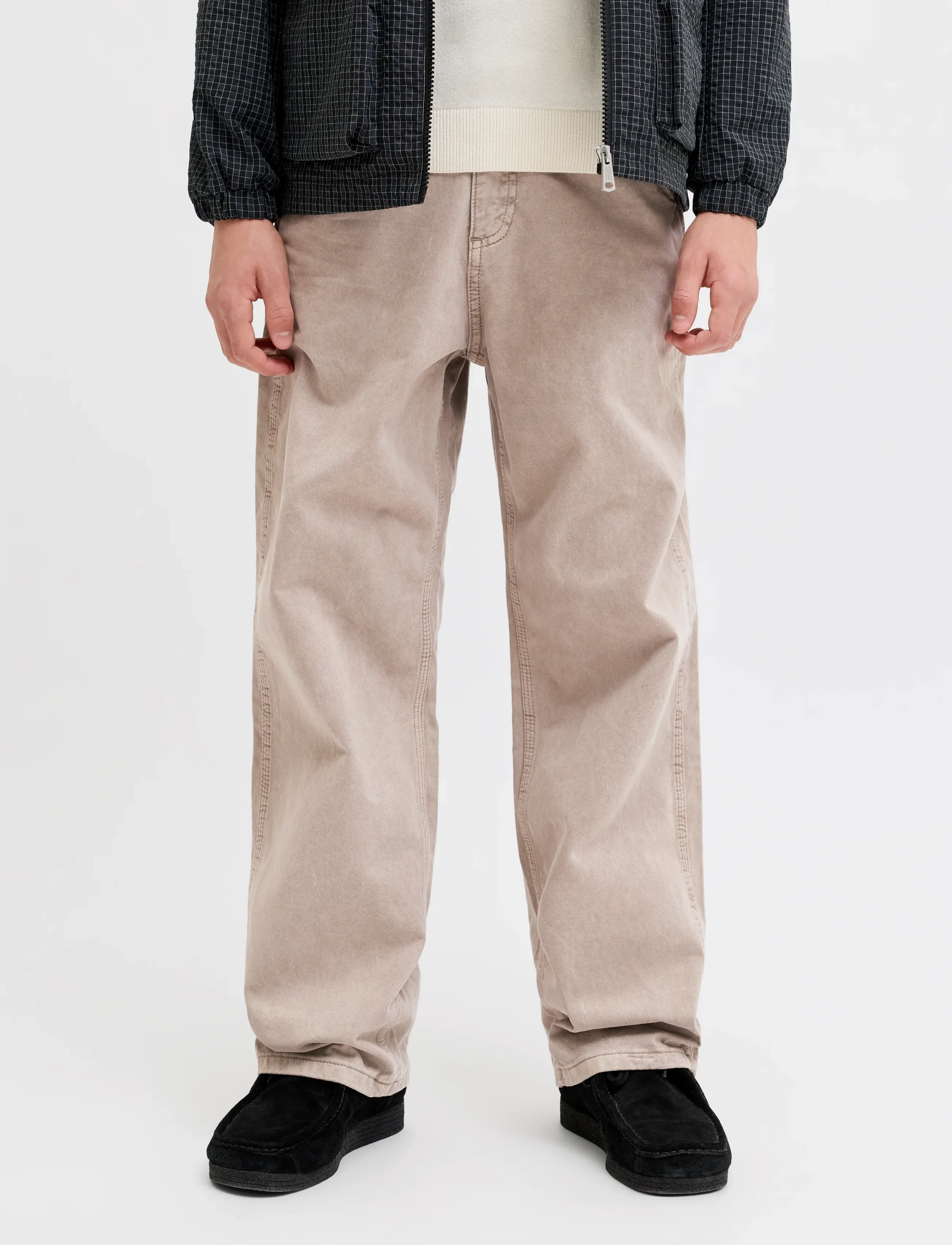 Jack & Jones JPSTALEX RAYE WORKER PANT SN JNR - Chinos - STRING / beige