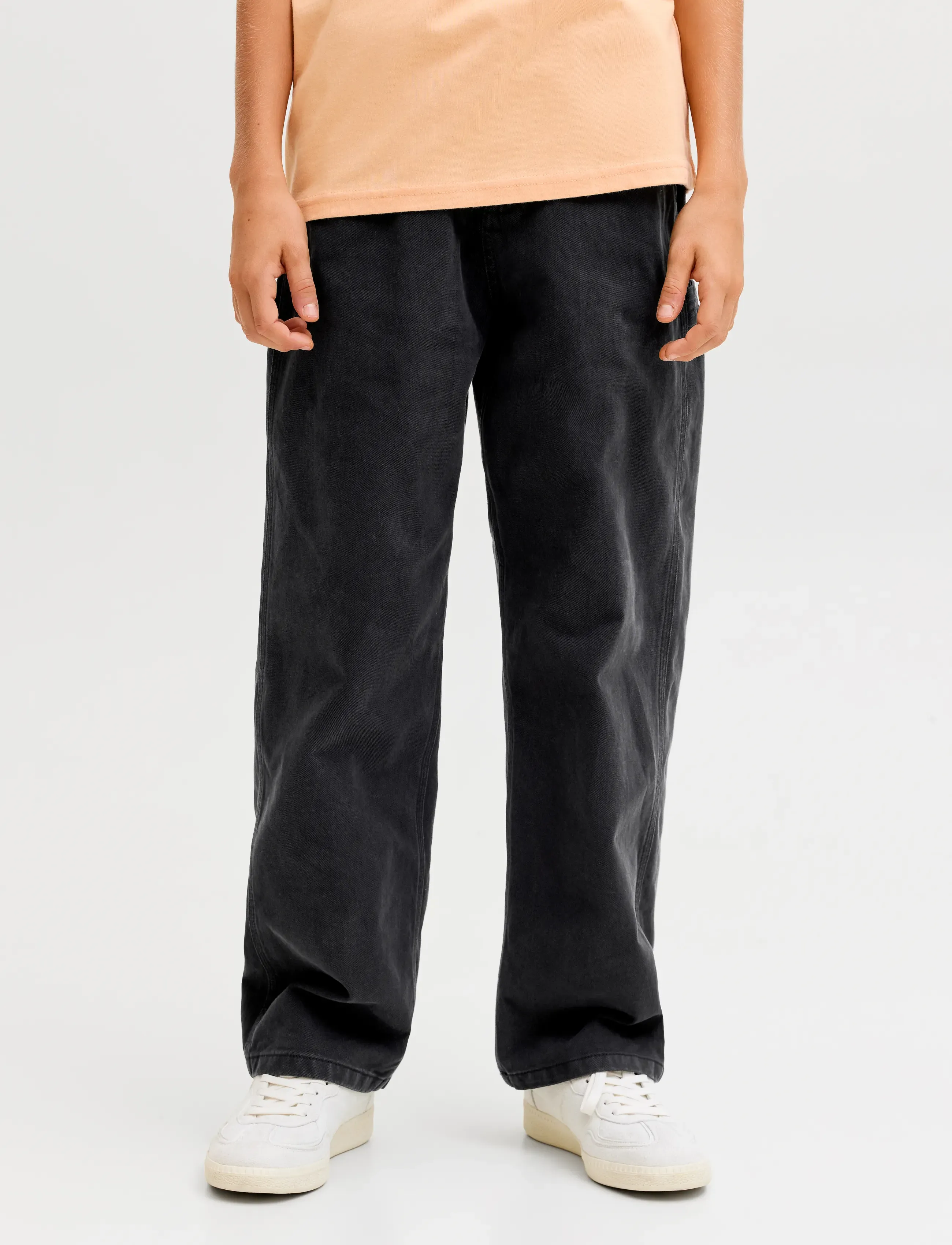 Jack & Jones JPSTALEX RAYE WORKER PANT SN JNR - Bukser - TAP SHOE / black
