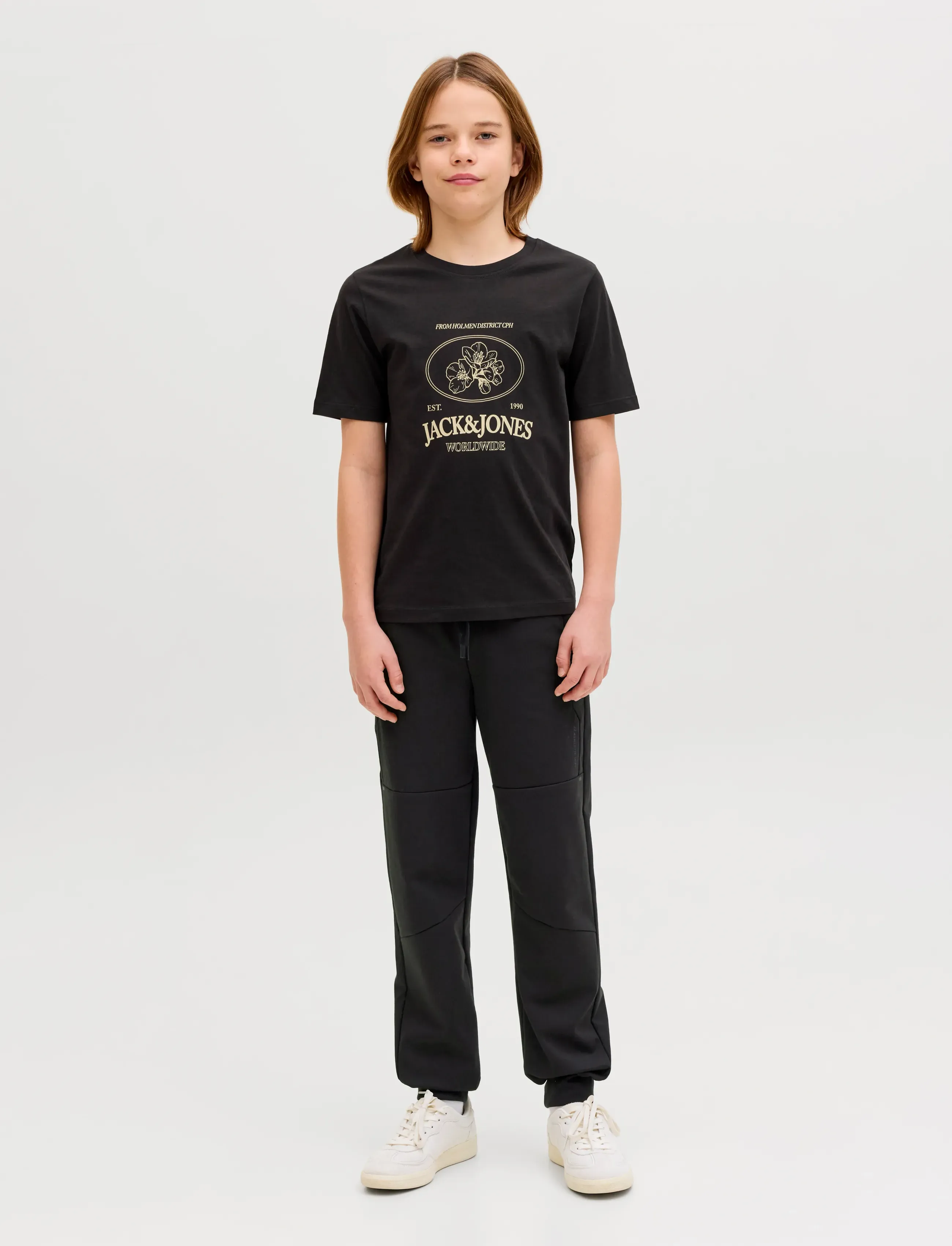 Jack & Jones - JPSTGORDON BASE SWEAT PANTS JNR - jogginghosen - black - 4
