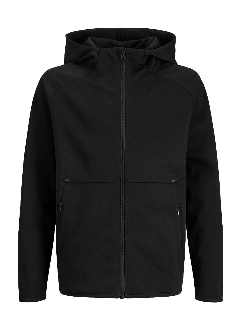 Jack & Jones - JJEBASE SWEAT ZIP HOOD NOOS JNR - bluzy z kapturem - black - 1