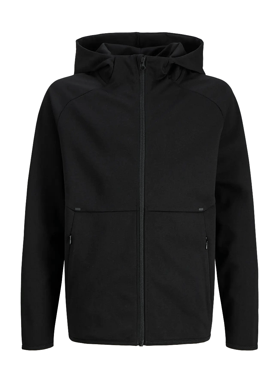 Jack & Jones - JJEBASE SWEAT ZIP HOOD NOOS JNR - hettupeysur - black - 1