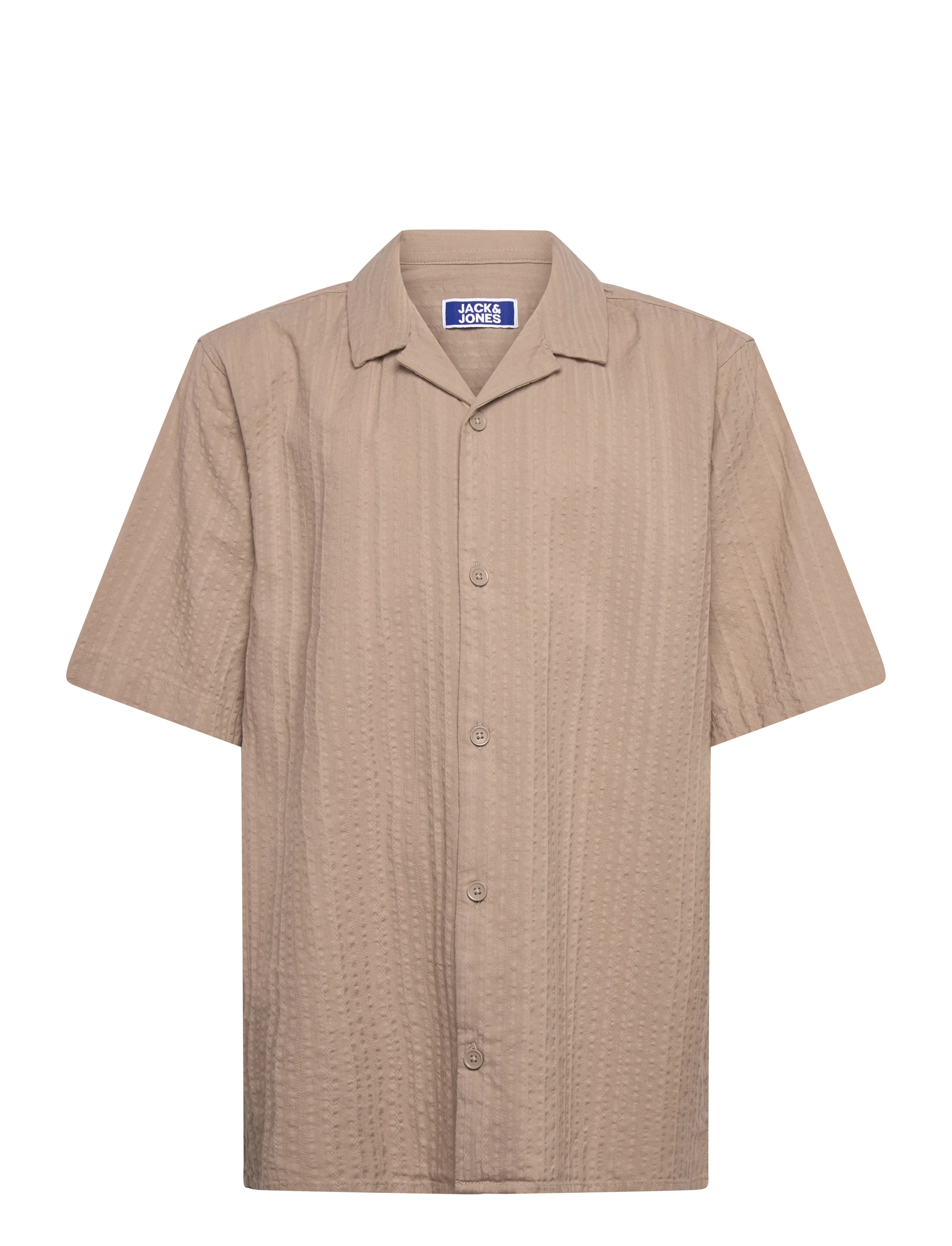 JACK & JONES Jjetyson Resort Shirt Ss Jnr Braun - 164 - Kinder