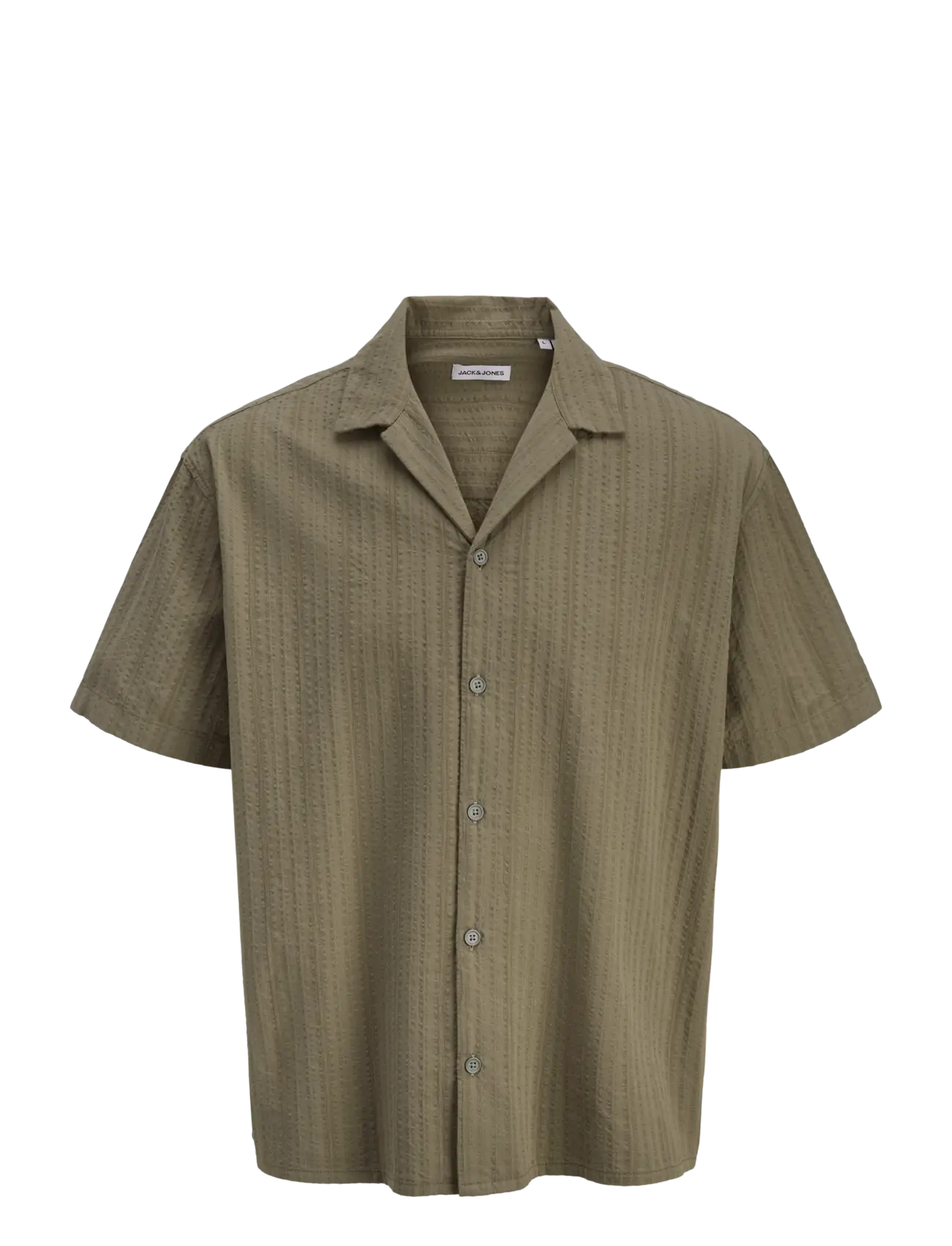 Jack & Jones JJETYSON RESORT SHIRT SS JNR - Skjortor - VETIVER / khaki/green