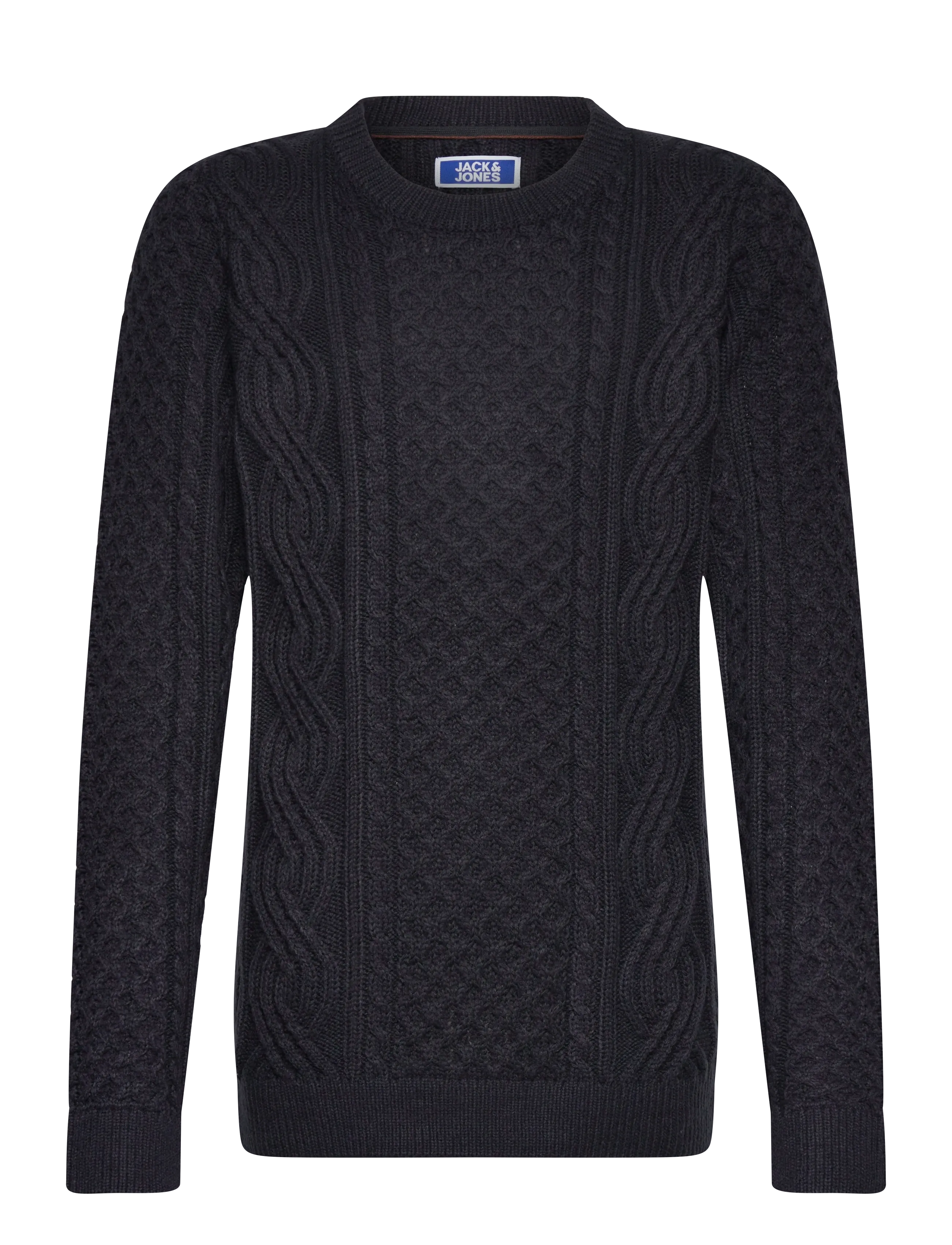 Jack & Jones - JPRBLUSEAN KNIT CABLE CREW NECK JNR - stickade tröjor - dark navy - 1