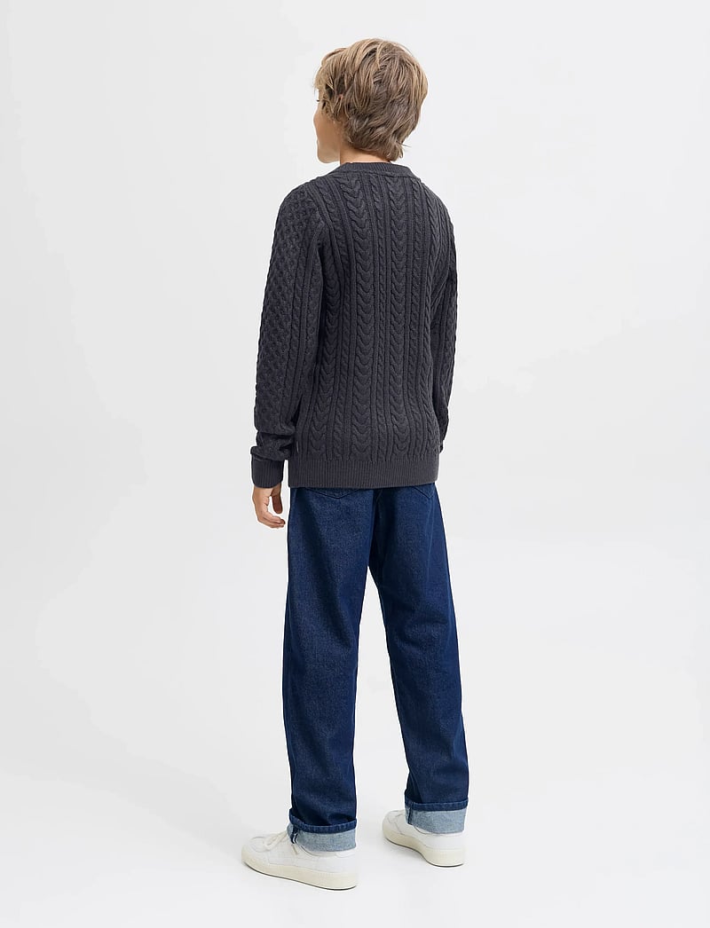 Jack & Jones - JPRBLUSEAN KNIT CABLE CREW NECK JNR - trøjer - dark navy - 3