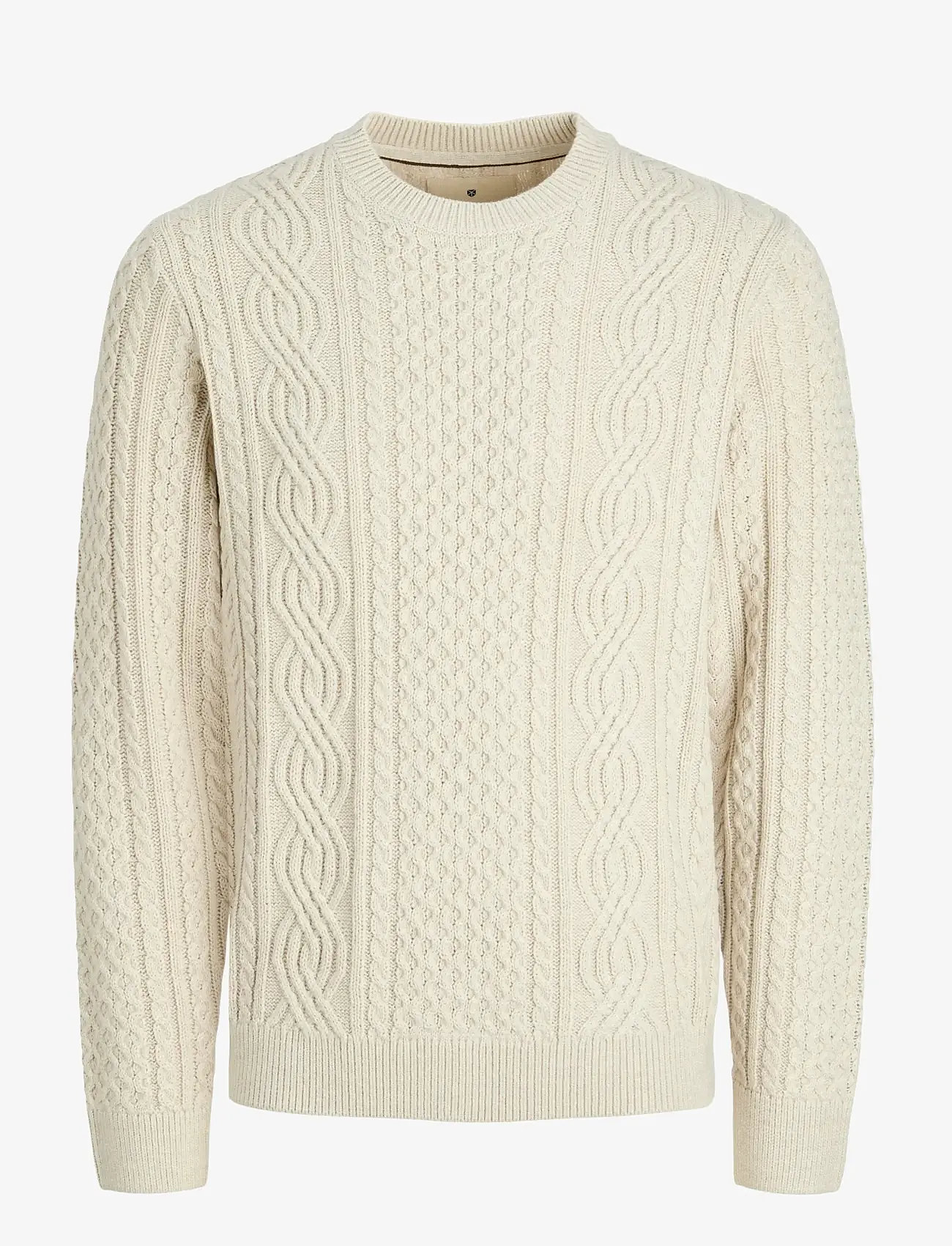 Jack & Jones - JPRBLUSEAN KNIT CABLE CREW NECK JNR - neulepuserot - silver lining - 1