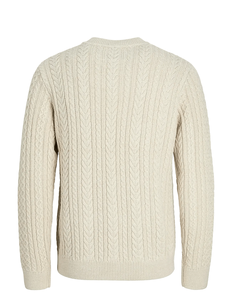 Jack & Jones - JPRBLUSEAN KNIT CABLE CREW NECK JNR - neulepuserot - silver lining - 2