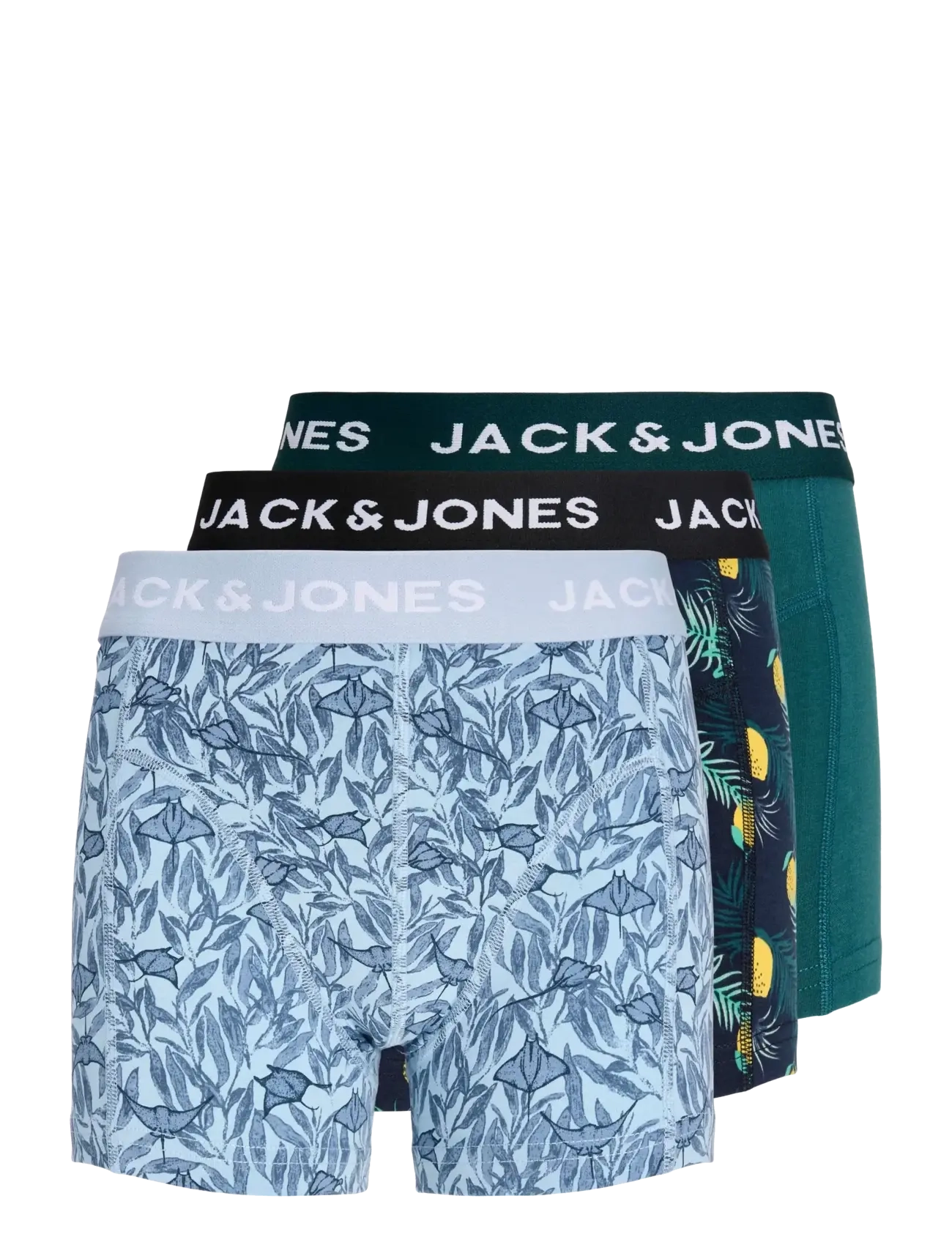 Jack & Jones JACJAKE LEMON TRUNKS 3 PACK JNR - Multipack - NAVY BLAZER / navy