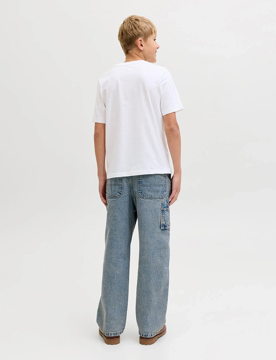 Jack & Jones - JJPERRY TEE SS CREW NECK JNR - kurzärmelige - bright white - 3
