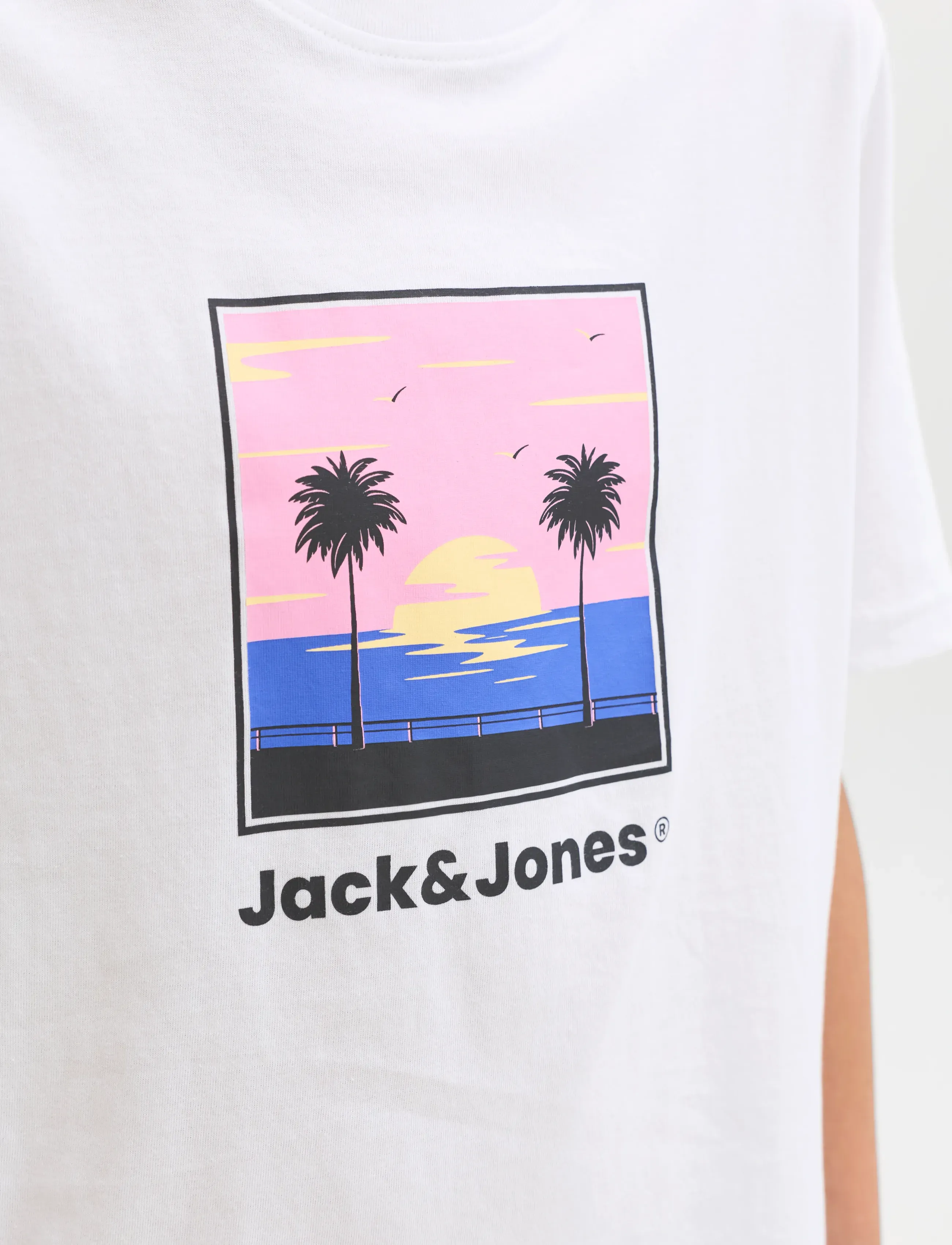 Jack & Jones - JJPERRY TEE SS CREW NECK JNR - korte mouwen - bright white - 5
