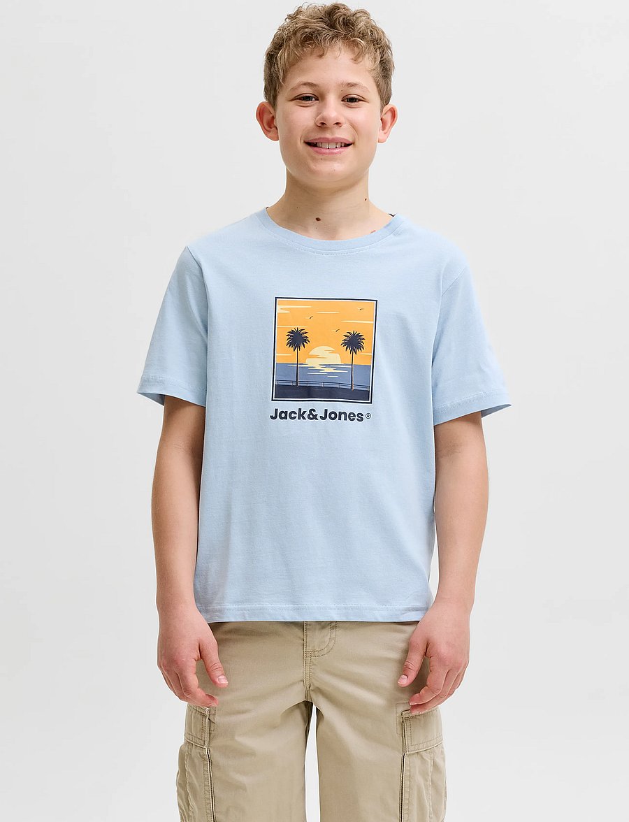 Jack & Jones - JJPERRY TEE SS CREW NECK JNR - kurzärmelige - celestial blue - 0