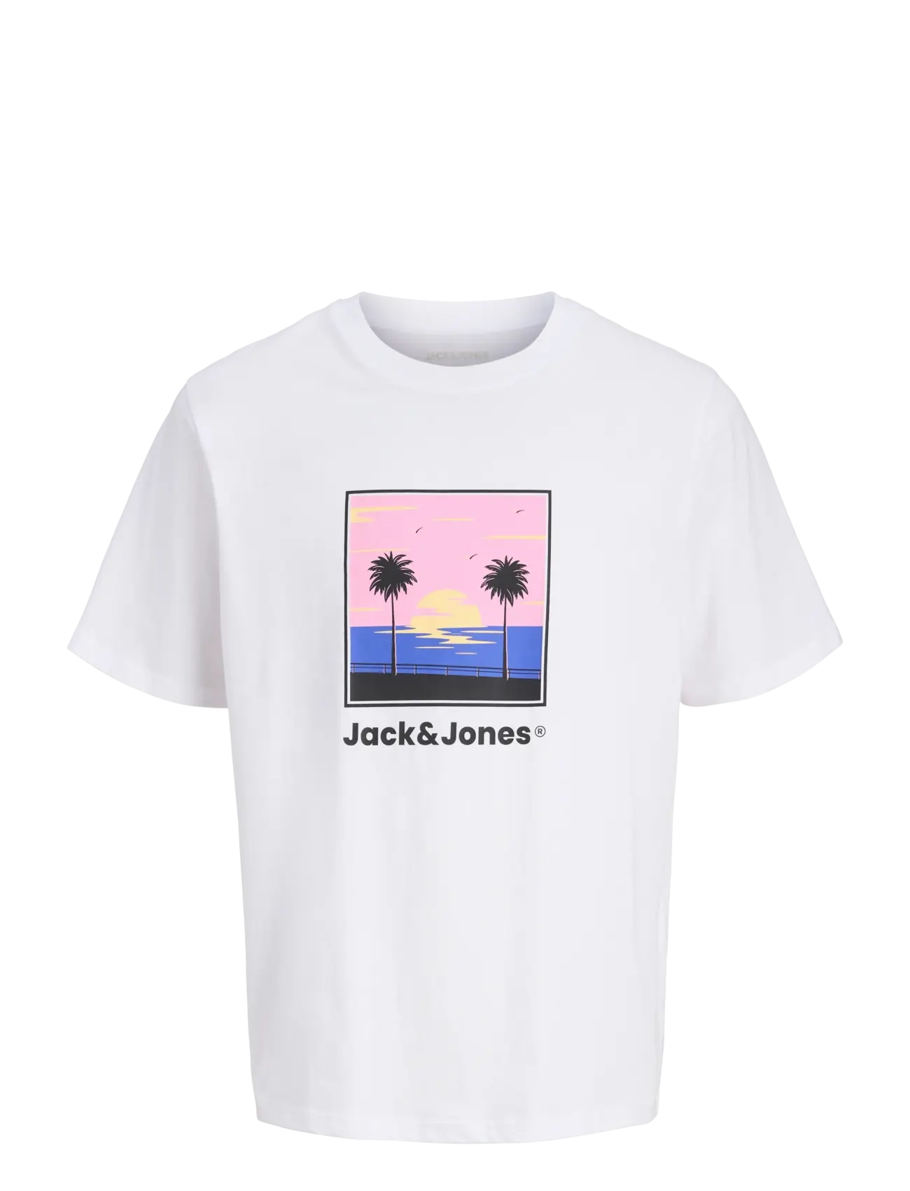 Jack & Jones JJPERRY TEE SS CREW NECK MNI - Jack & Jones Junior - BRIGHT WHITE / white