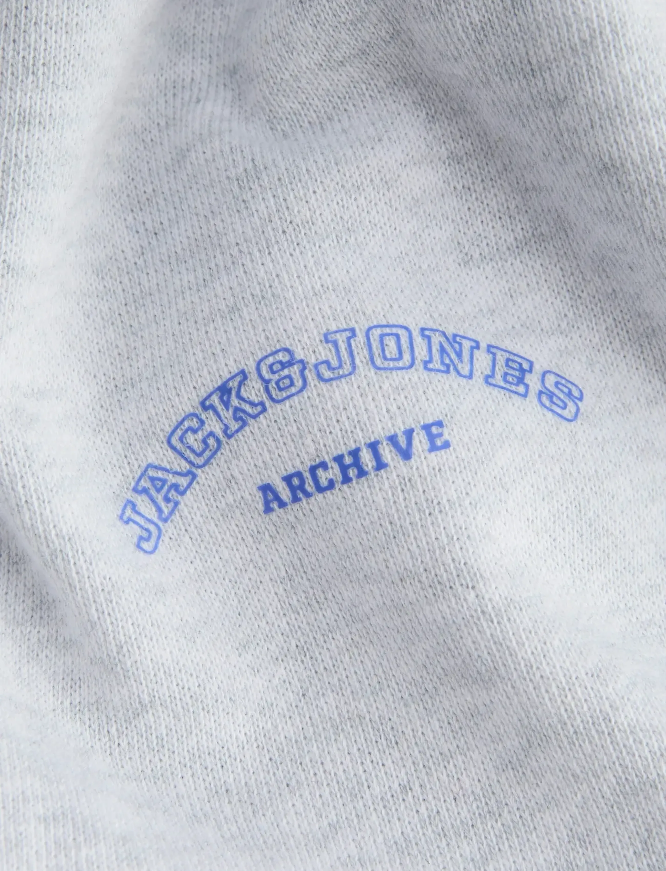 Jack & Jones - JJCOLLEGE LOGO SWEAT HOOD JNR - hættetrøjer - white melange - 3