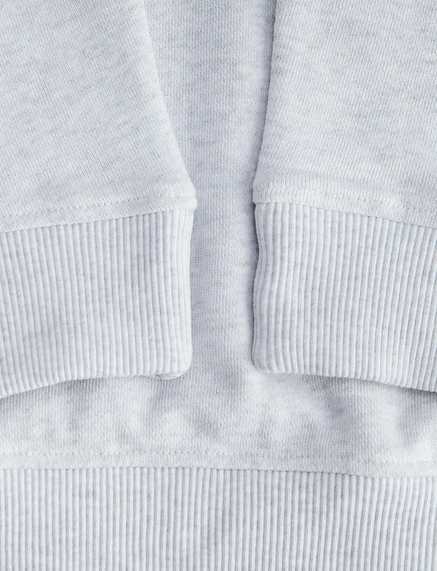 Jack & Jones - JJCOLLEGE LOGO SWEAT HOOD JNR - kapuzenpullover - white melange - 2